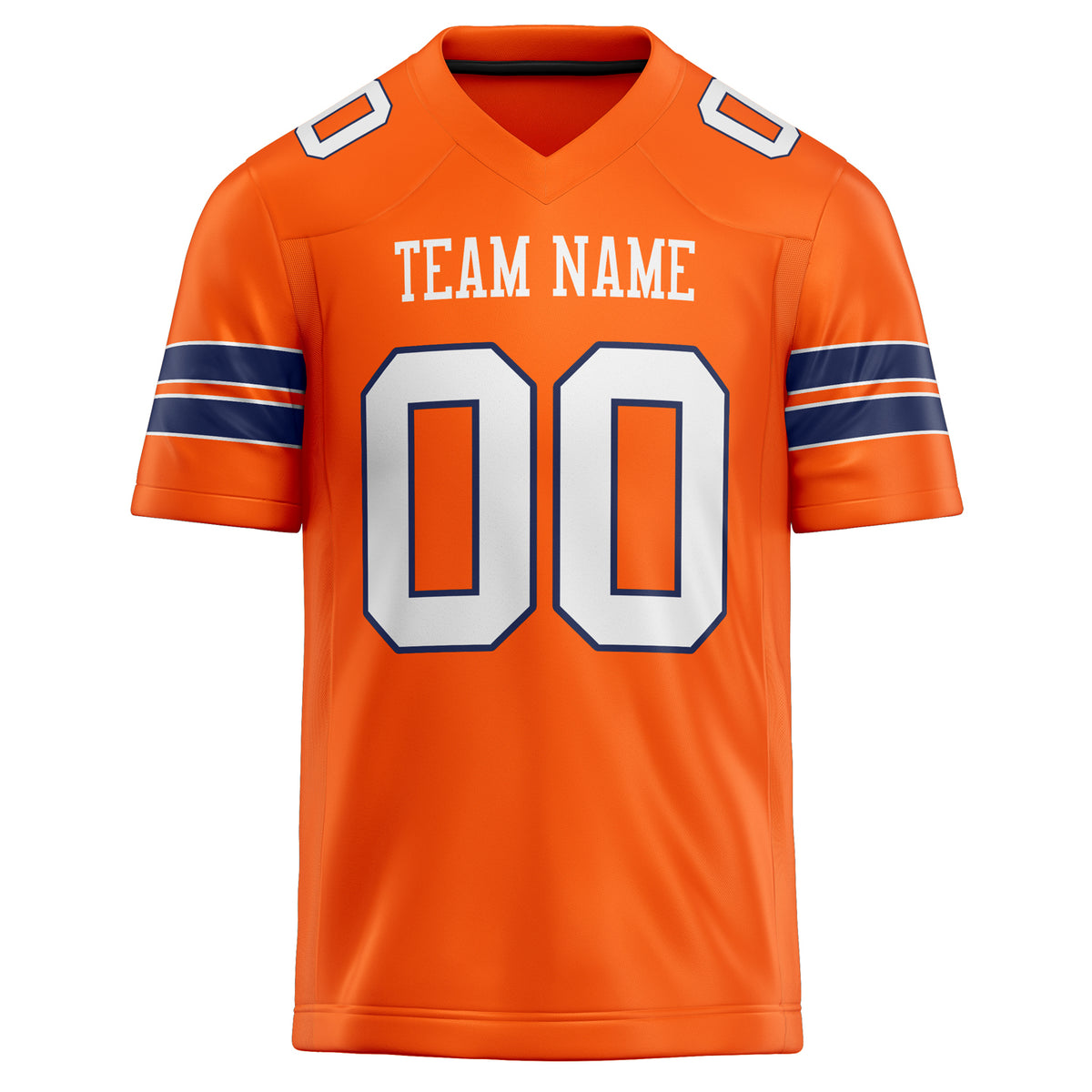 Custom Orange White Solid Colour Football Jersey