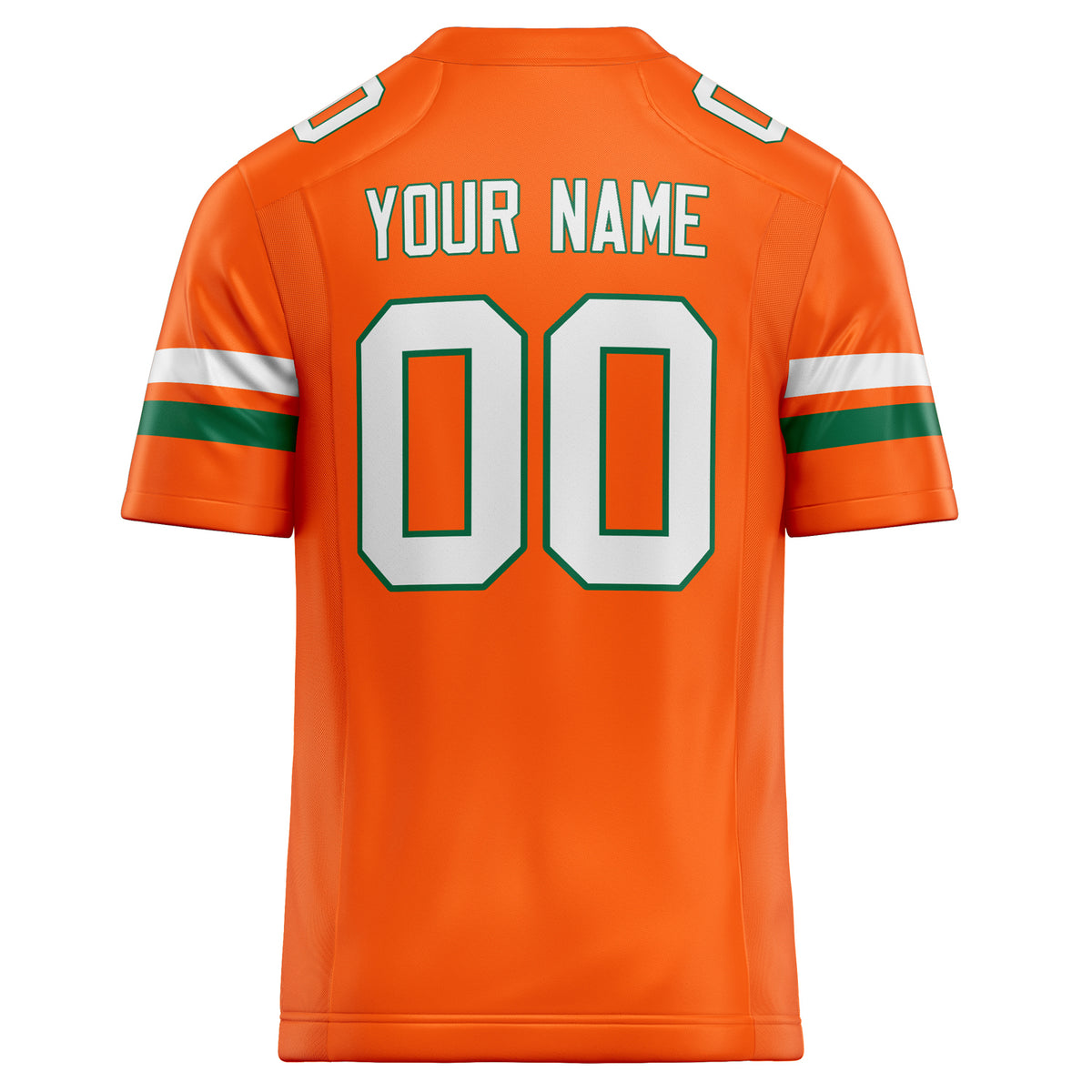 Custom Orange White Solid Colour Football Jersey