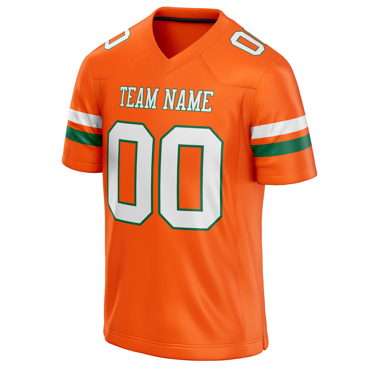 Custom Orange White Solid Colour Football Jersey