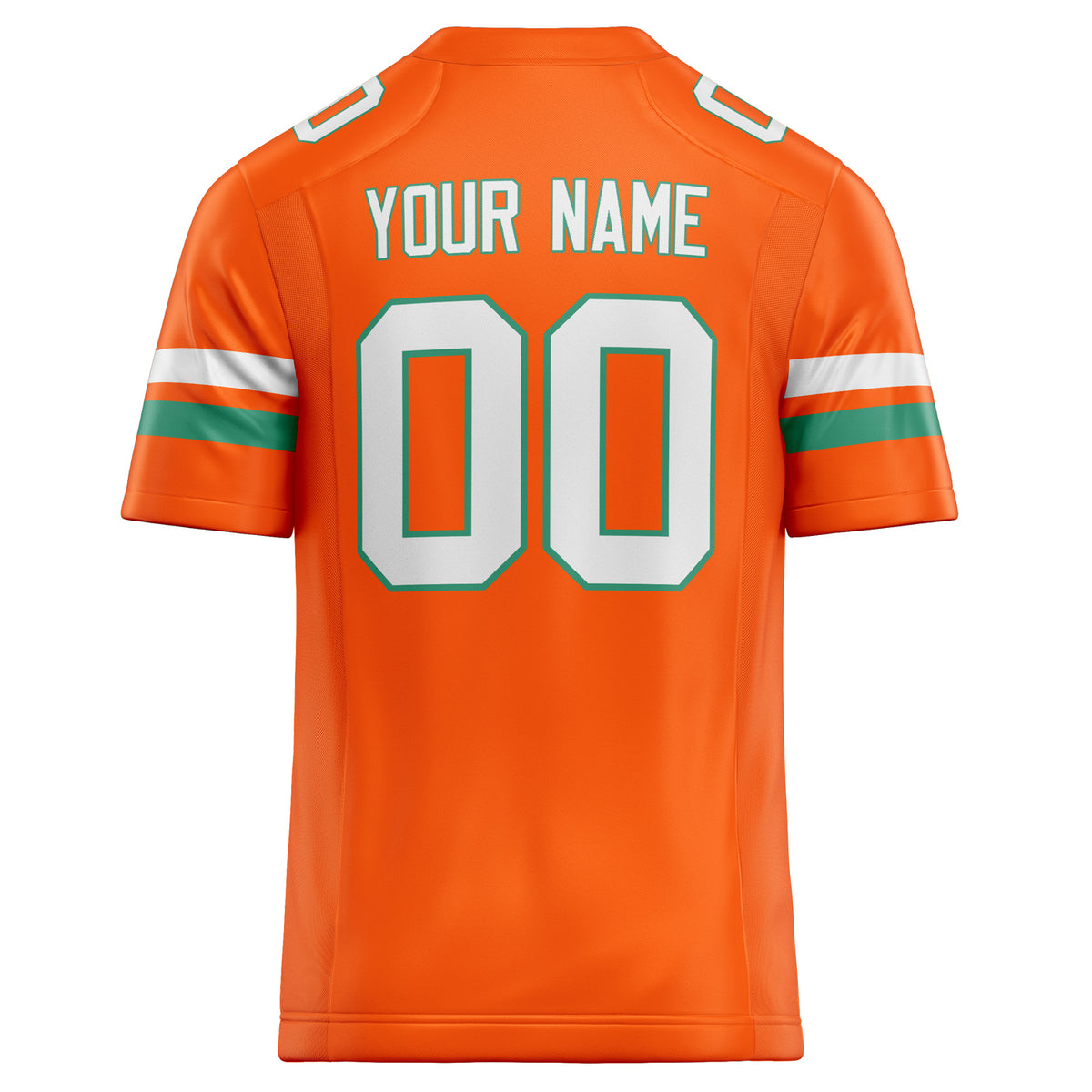 Custom Orange White Solid Colour Football Jersey