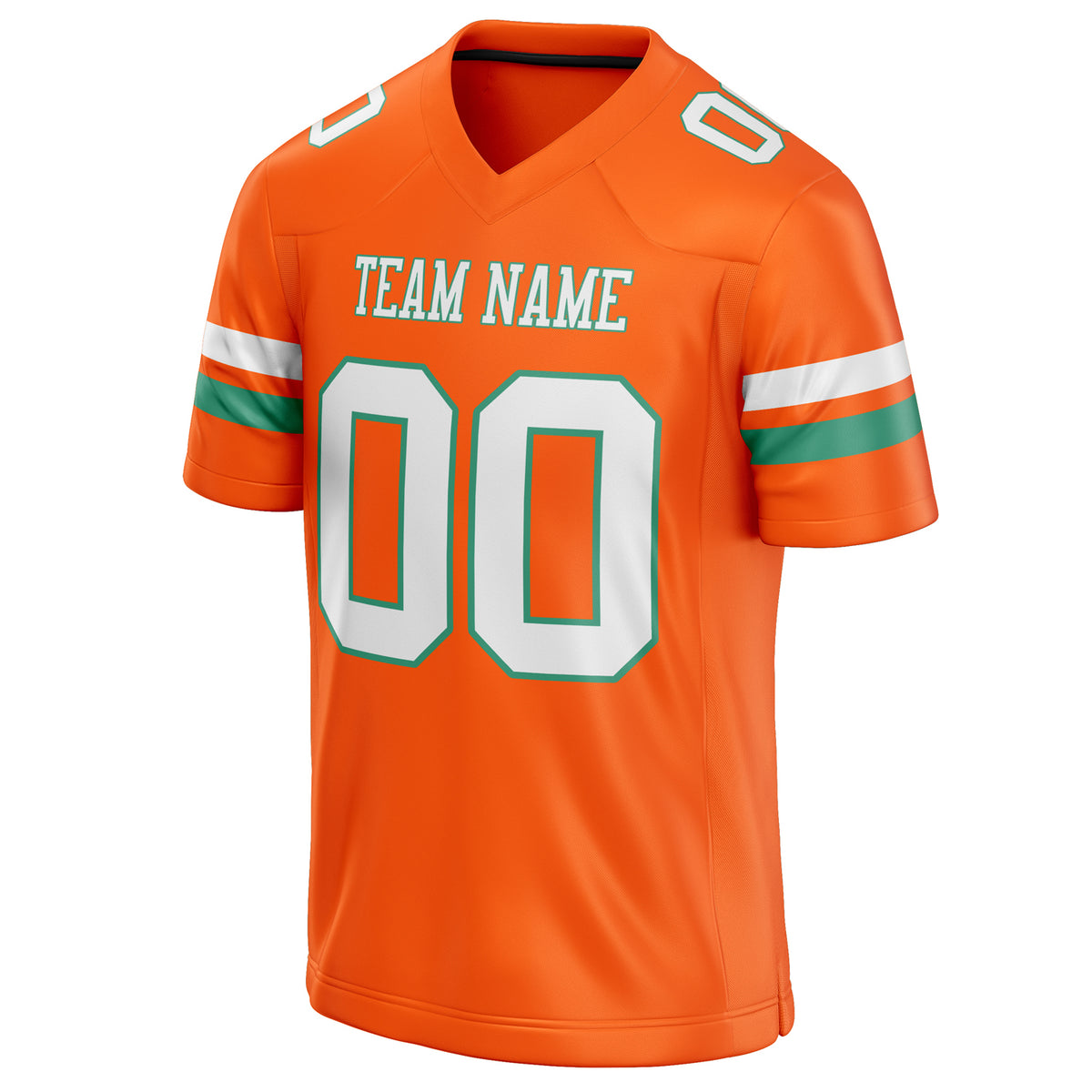 Custom Orange White Solid Colour Football Jersey