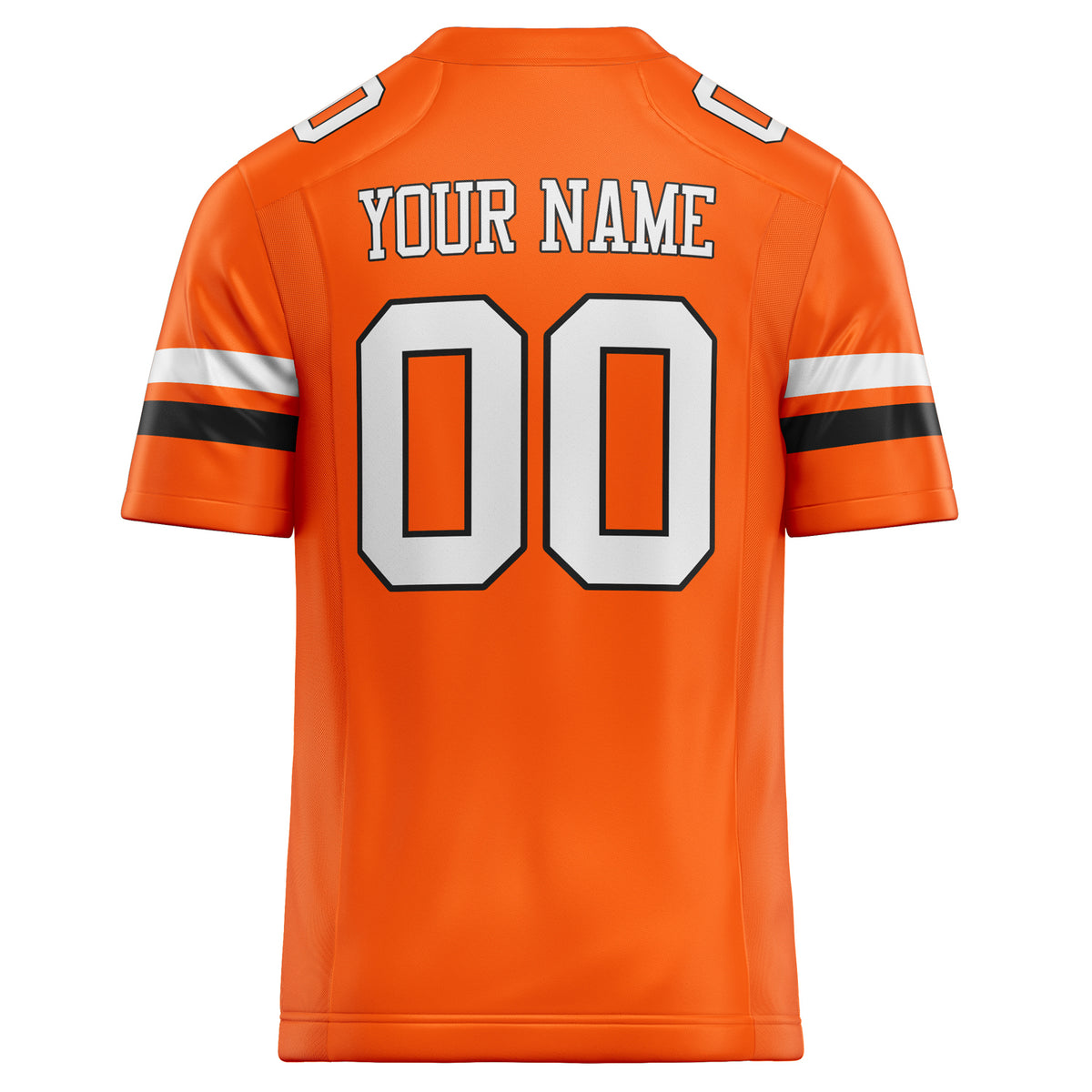 Custom Orange White Solid Colour Football Jersey