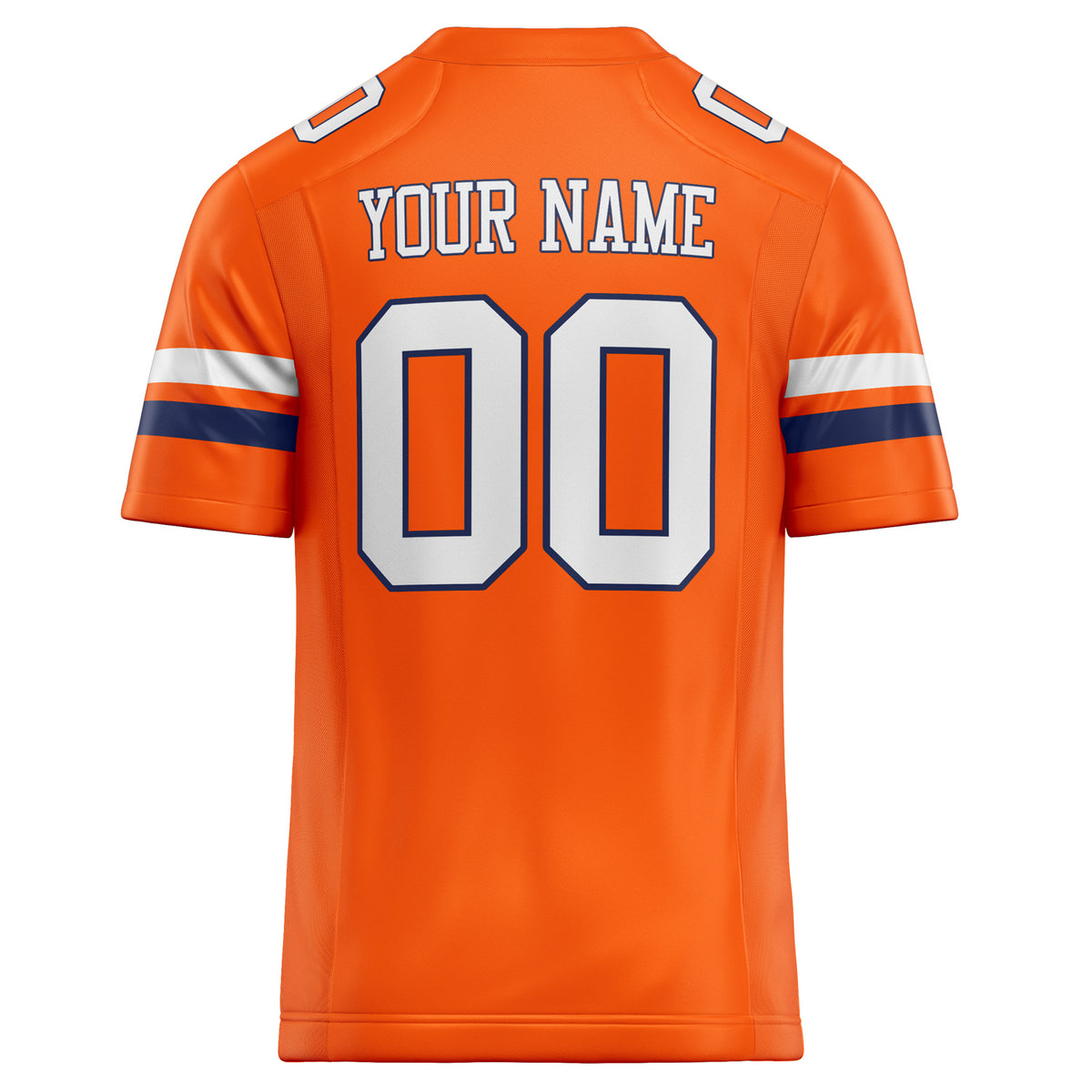 Custom Orange White Solid Colour Football Jersey