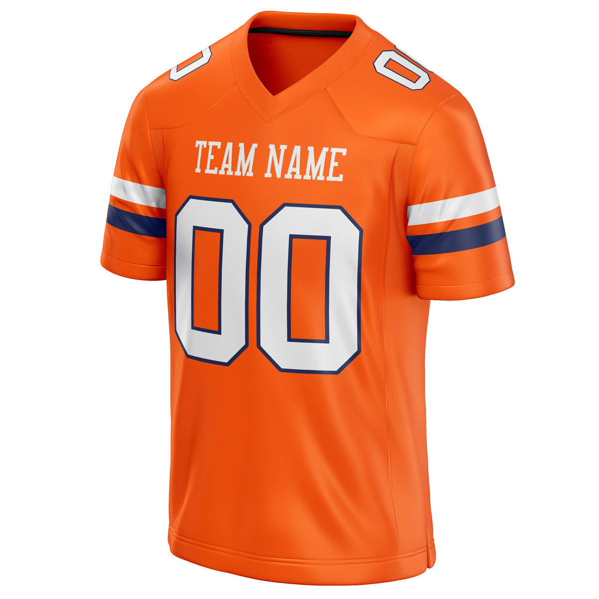 Custom Orange White Solid Colour Football Jersey