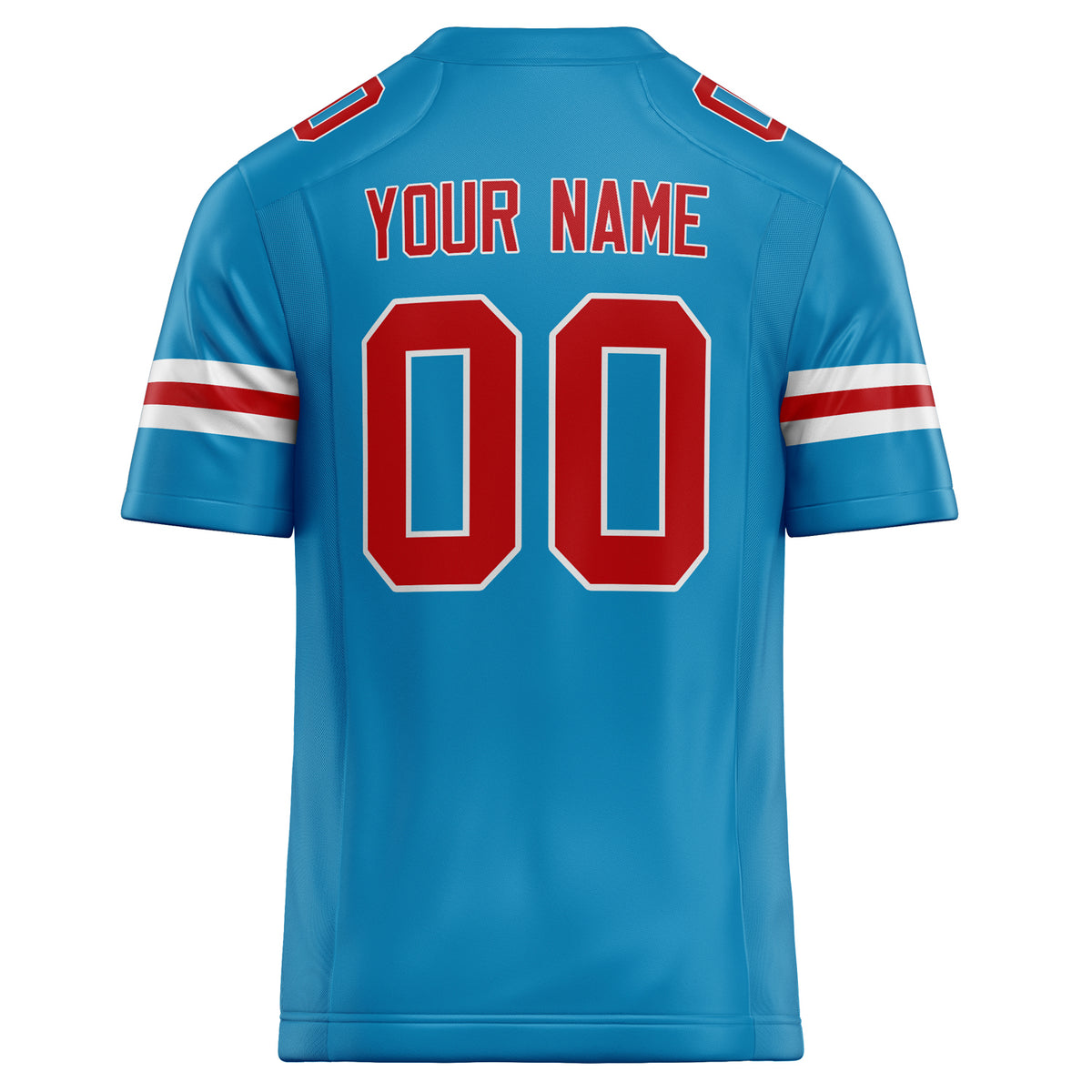 Custom Panther Blue red Solid Colour Football Jersey