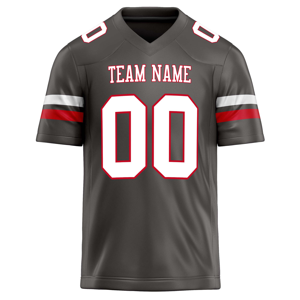 Custom Pewter White Solid Colour Football Jersey