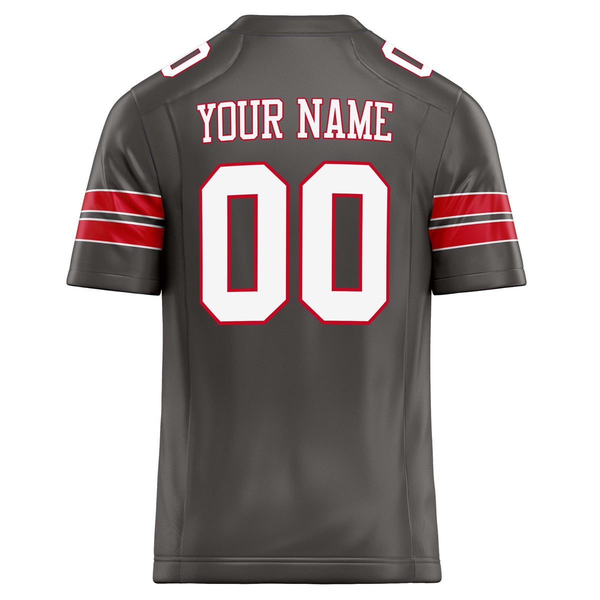 Custom Pewter White Solid Colour Football Jersey