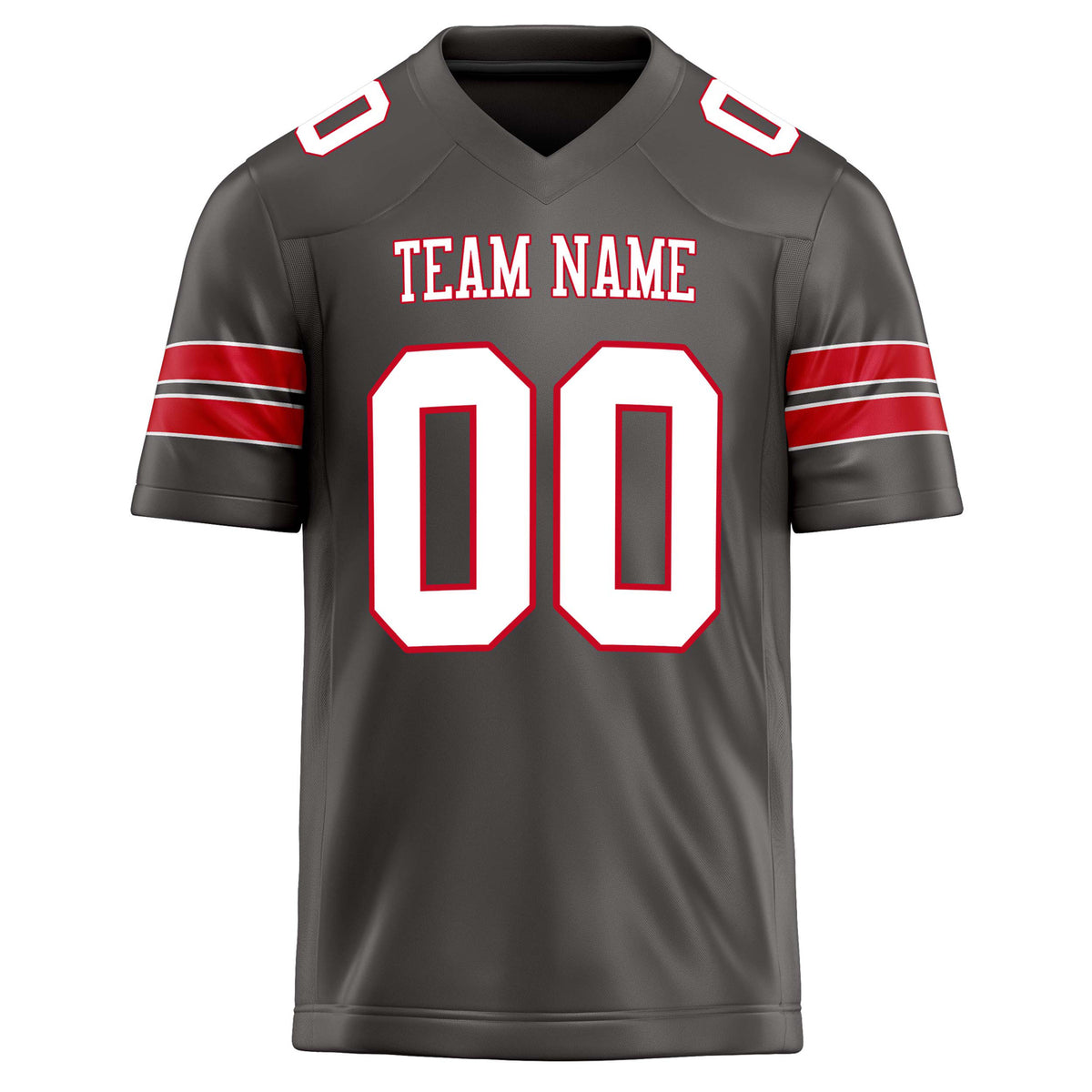 Custom Pewter White Solid Colour Football Jersey