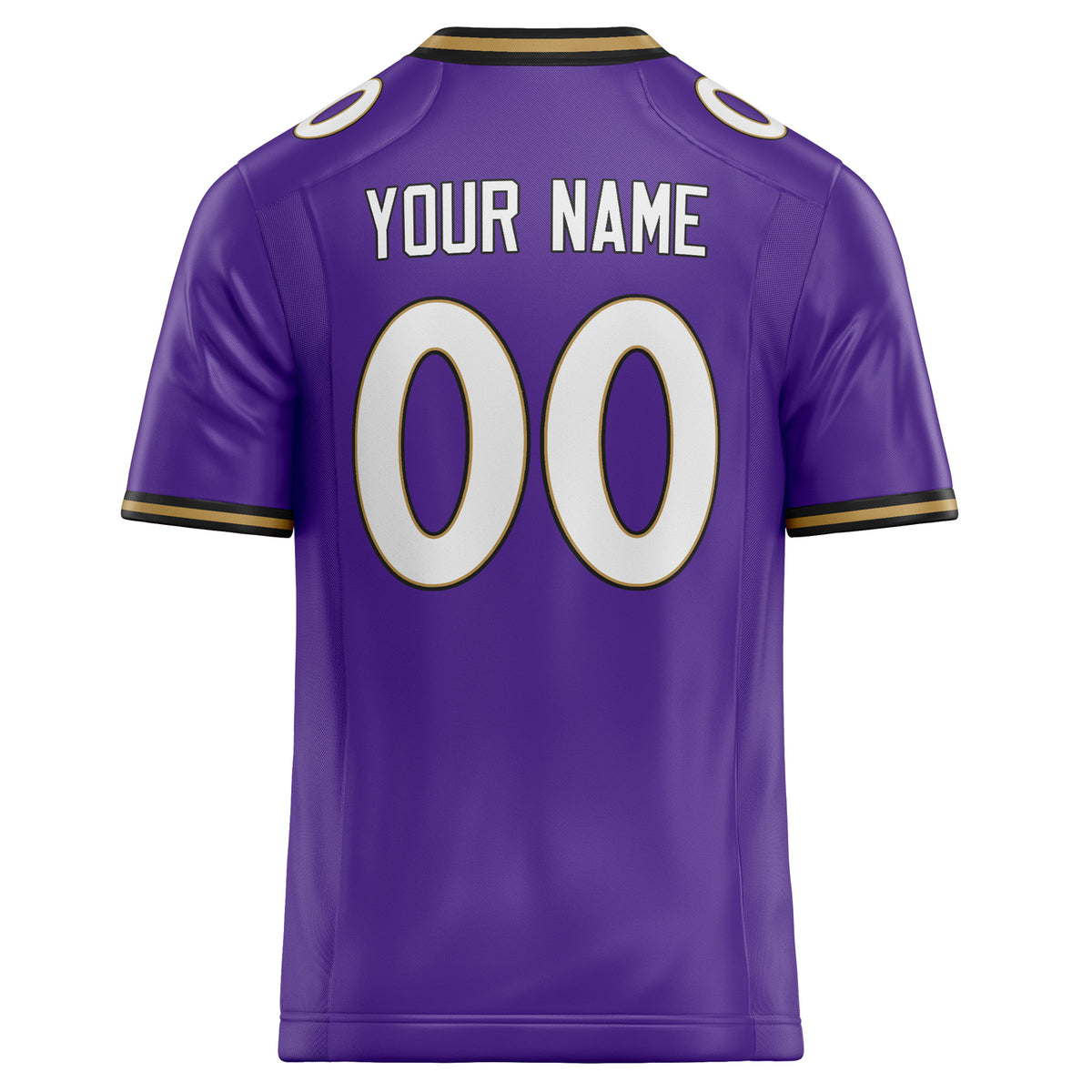 Custom Purple White Solid Colour Football Jersey