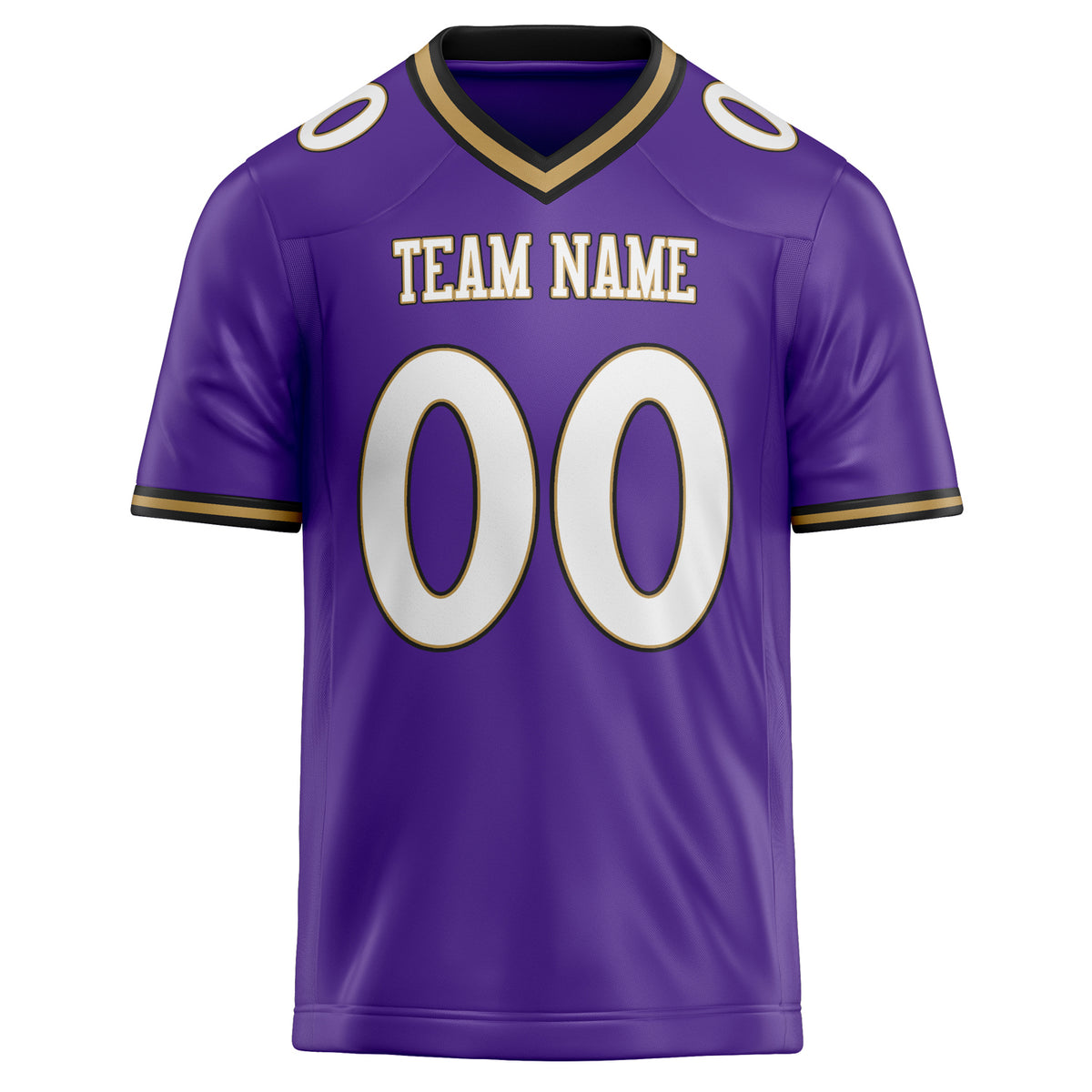 Custom Purple White Solid Colour Football Jersey