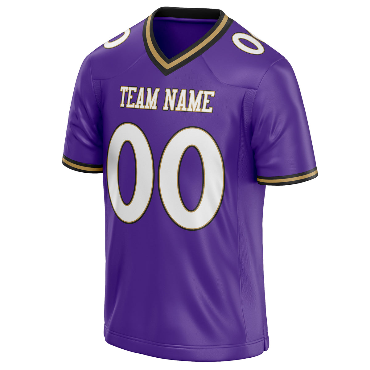 Custom Purple White Solid Colour Football Jersey