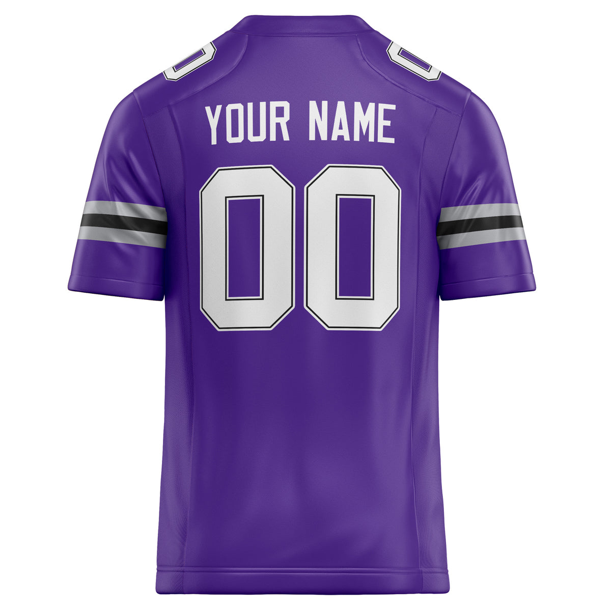 Custom Purple White Solid Colour Football Jersey