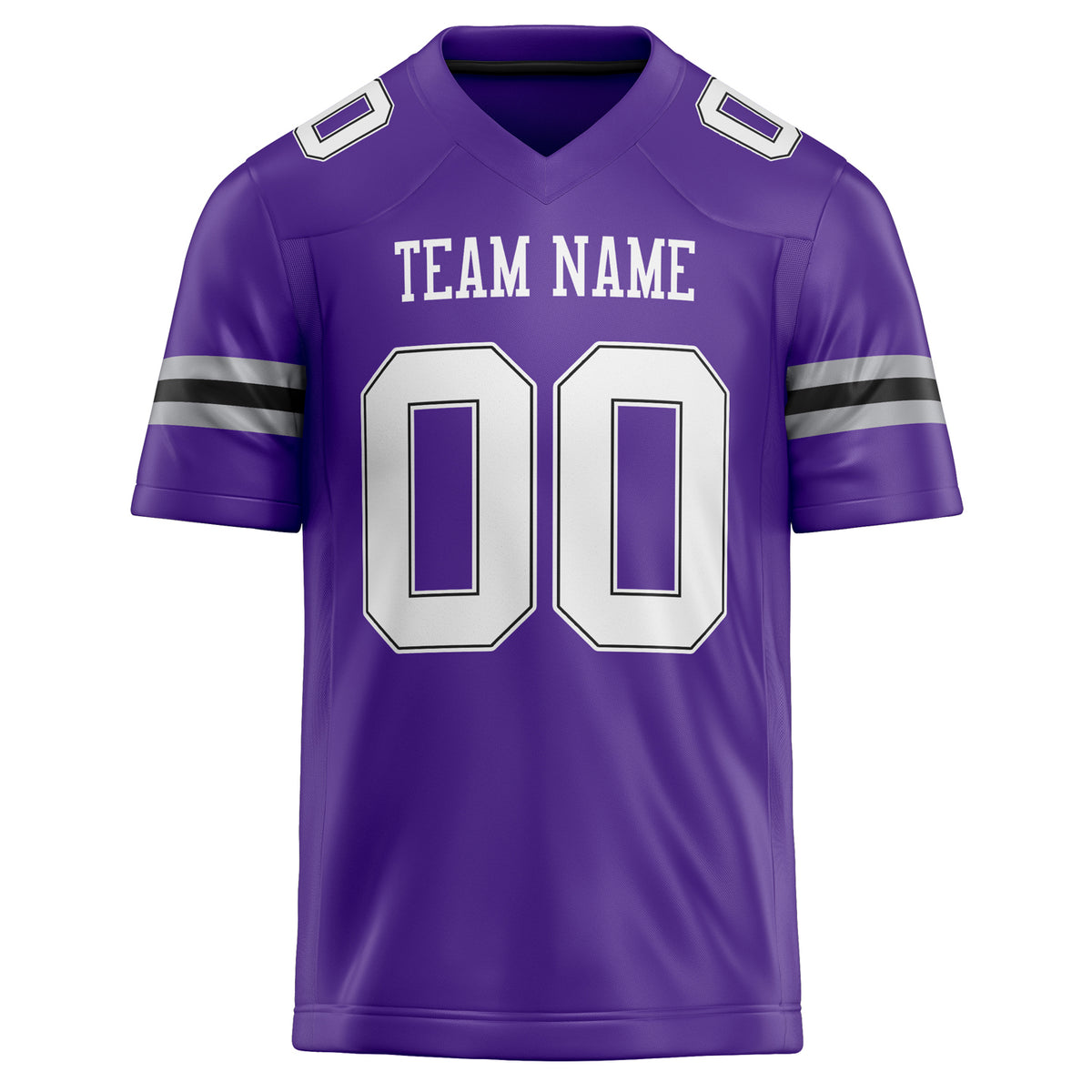 Custom Purple White Solid Colour Football Jersey