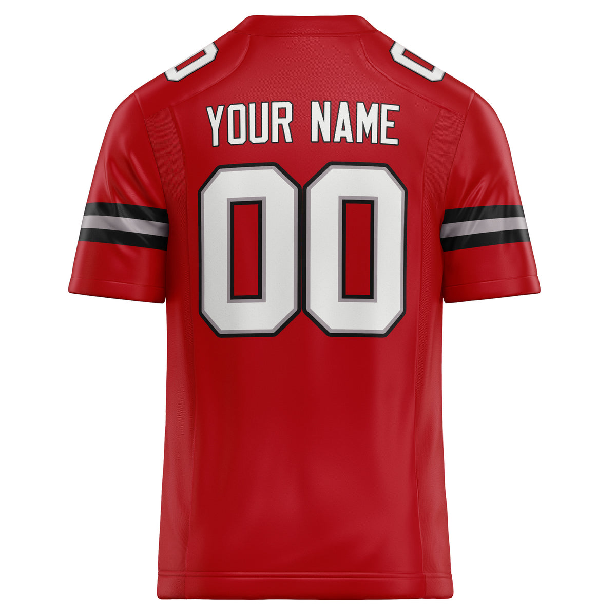 Custom Red White Solid Colour Football Jersey