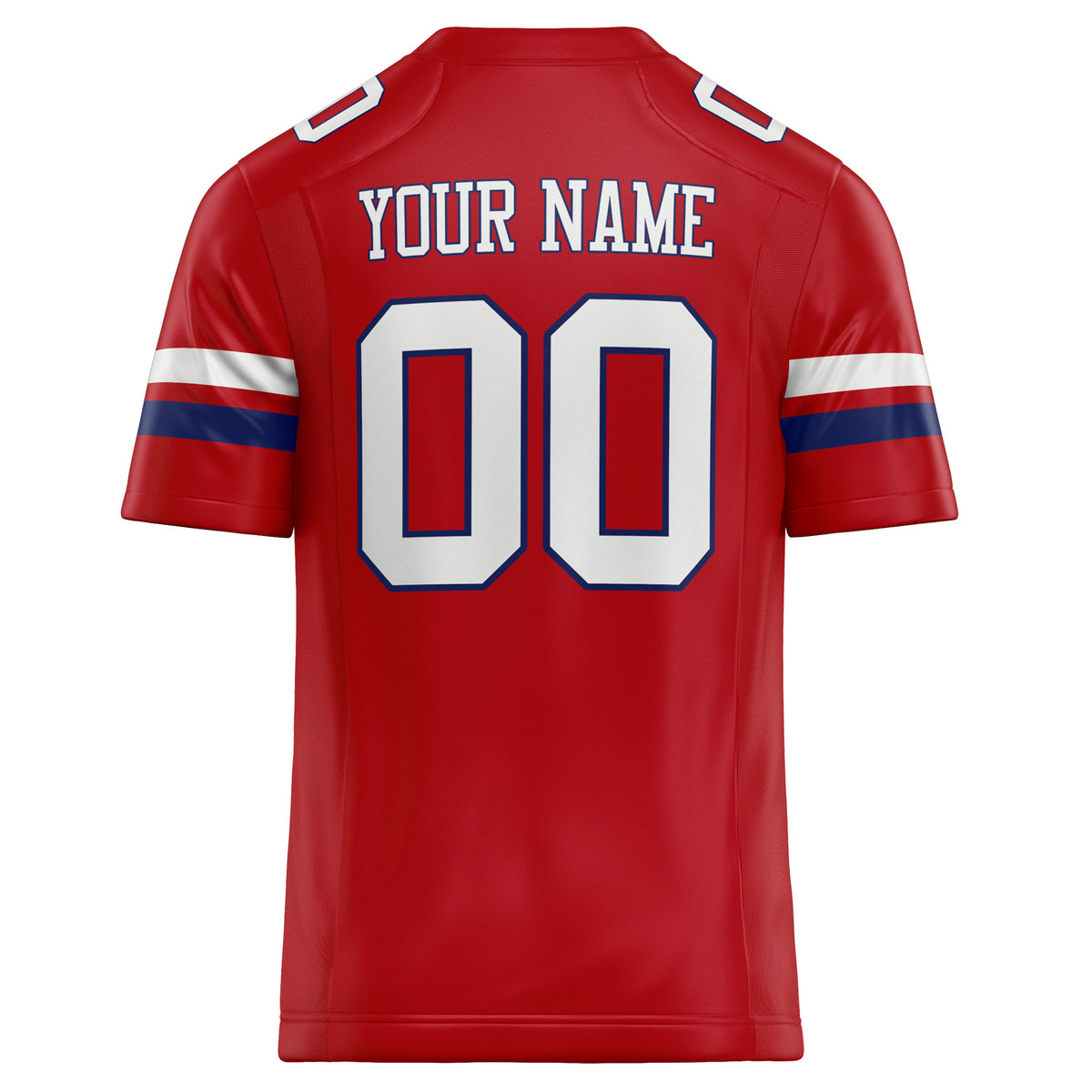 Custom Red White Solid Colour Football Jersey