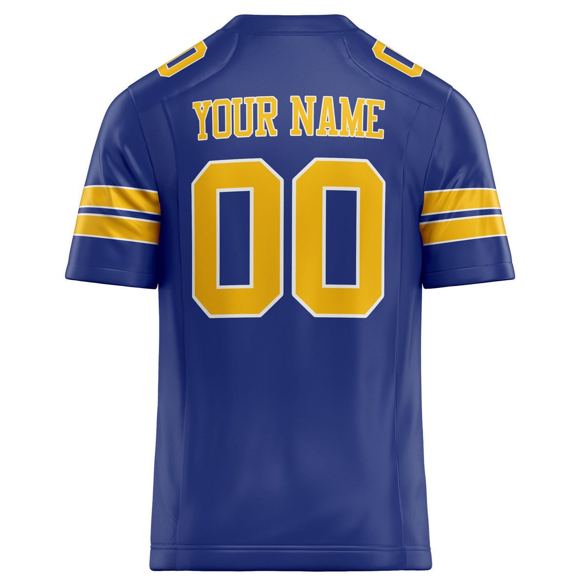 Custom Royal Gold Solid Colour Football Jersey