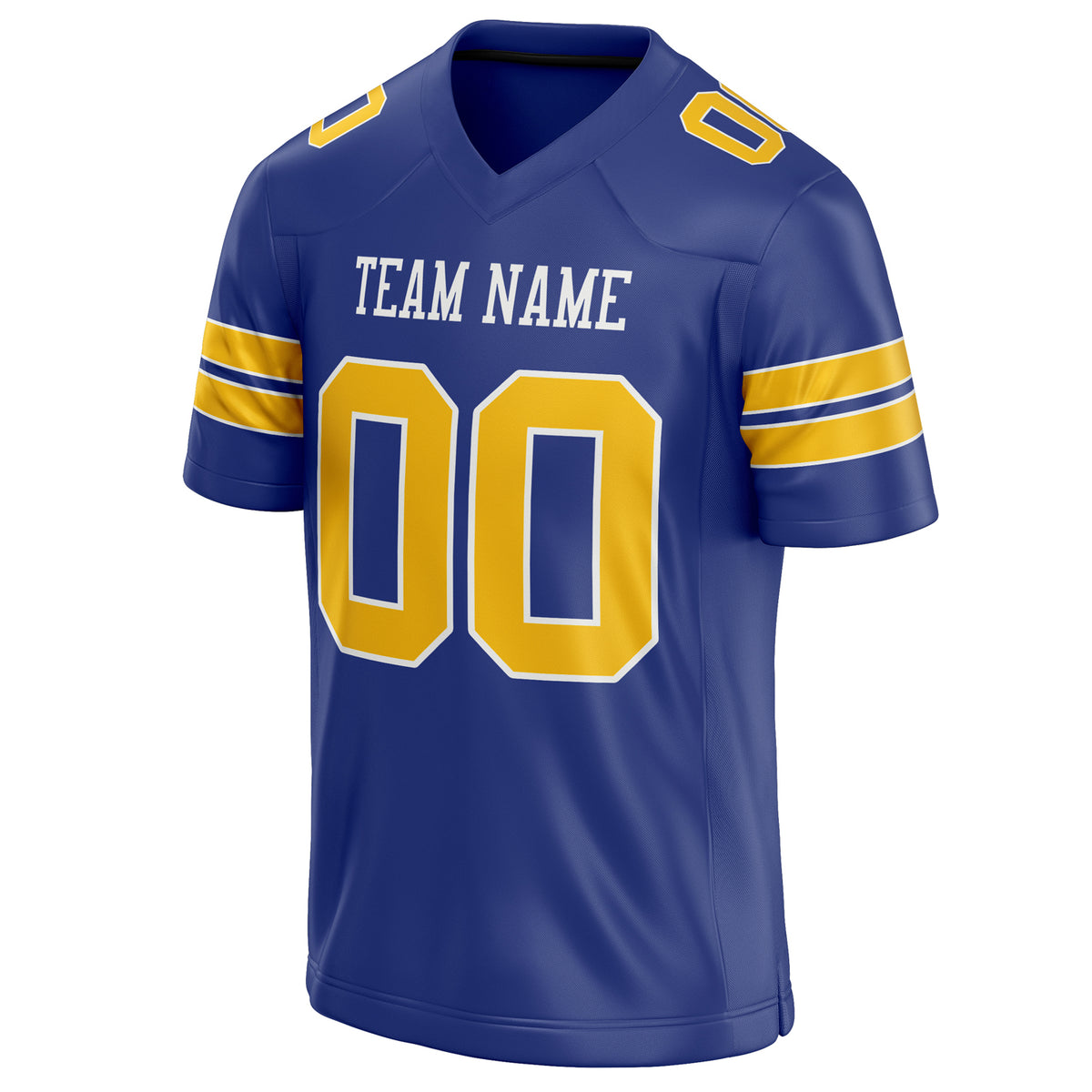 Custom Royal Gold Solid Colour Football Jersey