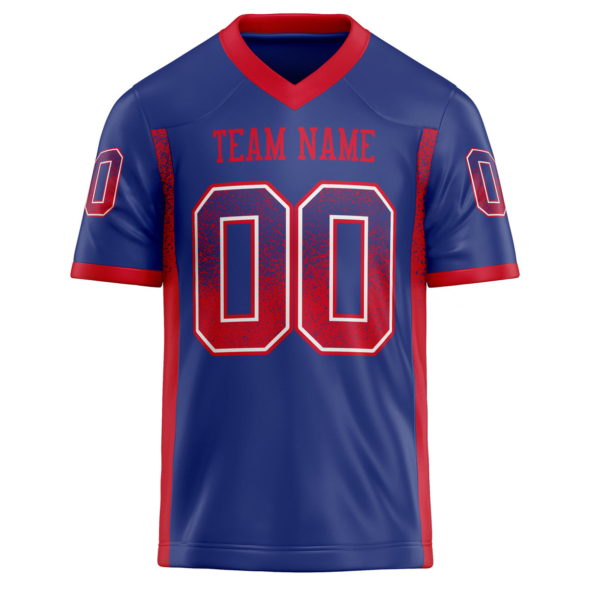 Custom Royal Red Solid Colour Football Jersey