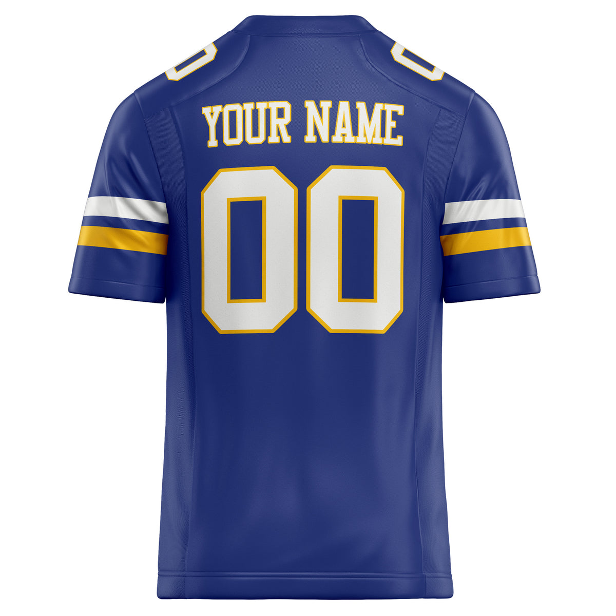 Custom Royal White Solid Colour Football Jersey