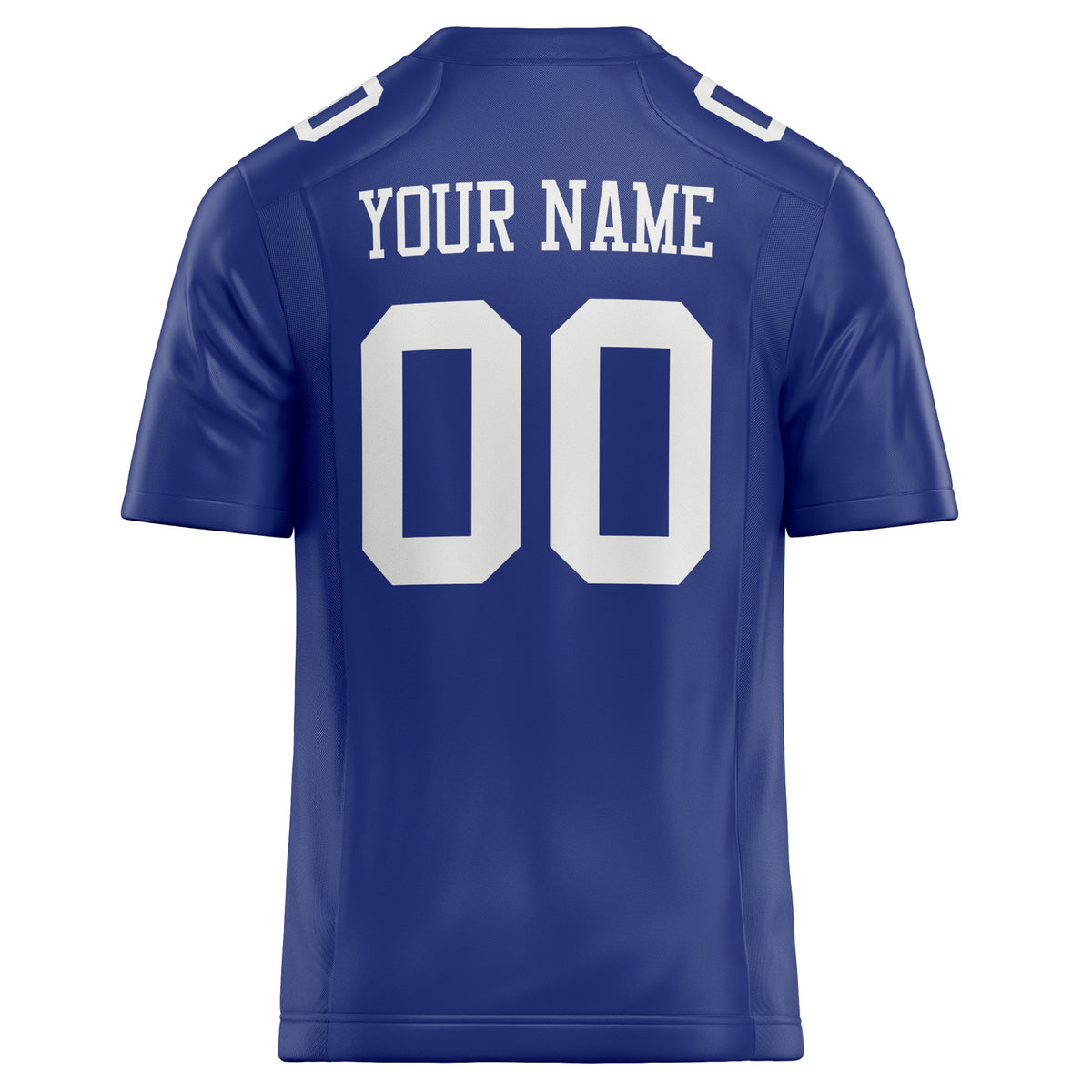 Custom Royal White Solid Colour Football Jersey