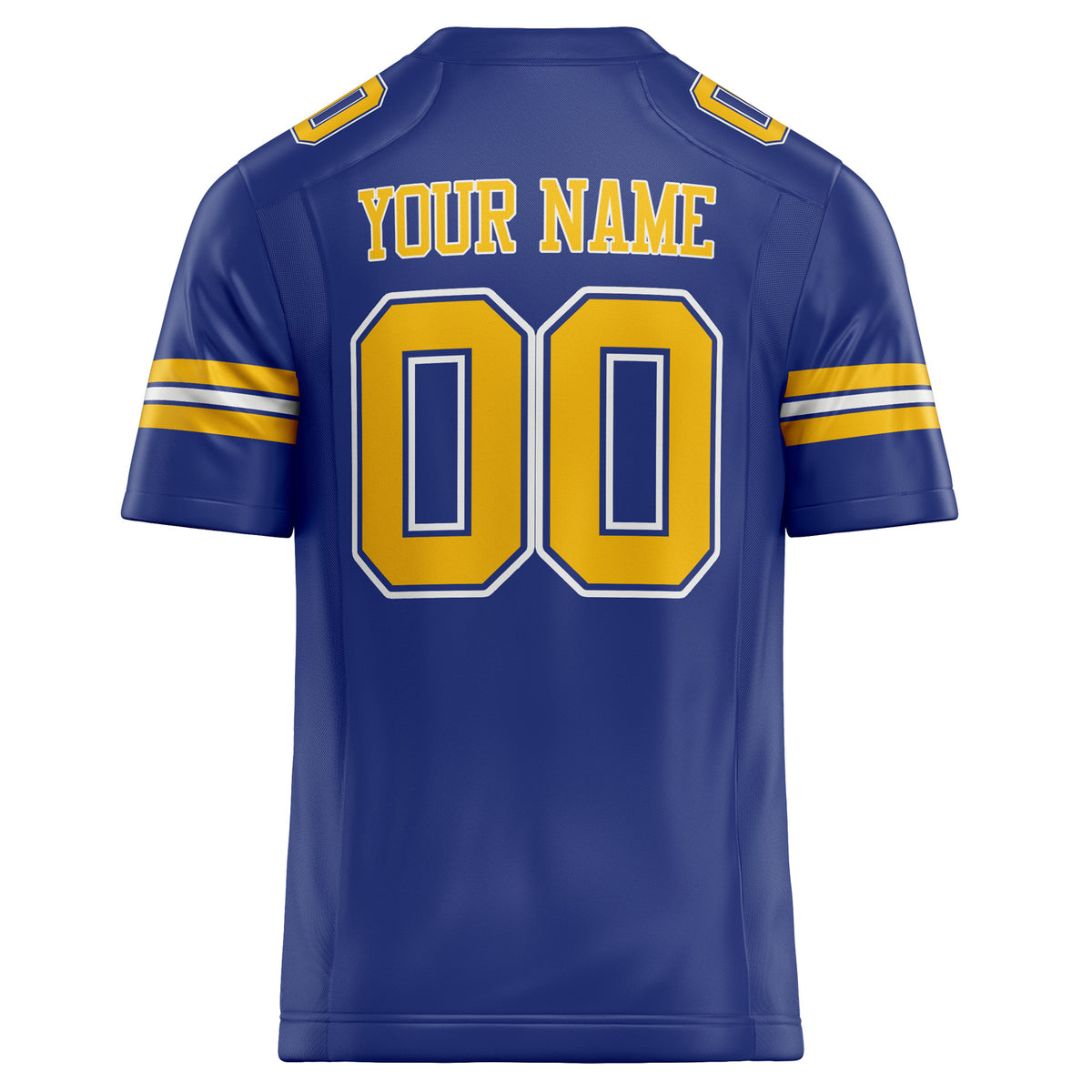 Custom Royal Gold Solid Colour Football Jersey