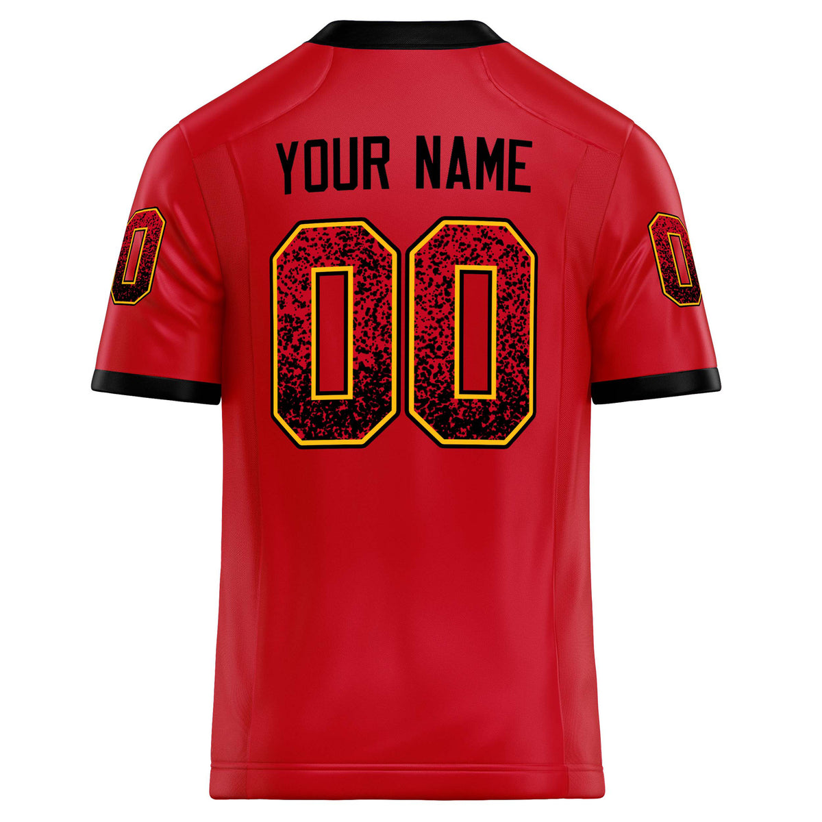 Custom Scarlet Navy Solid Colour Football Jersey