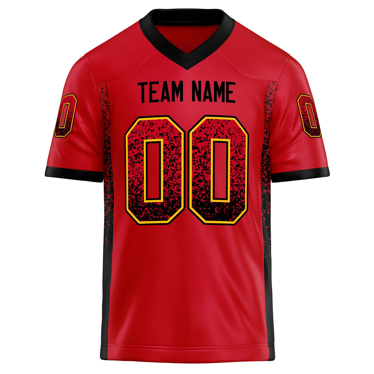 Custom Scarlet Navy Solid Colour Football Jersey