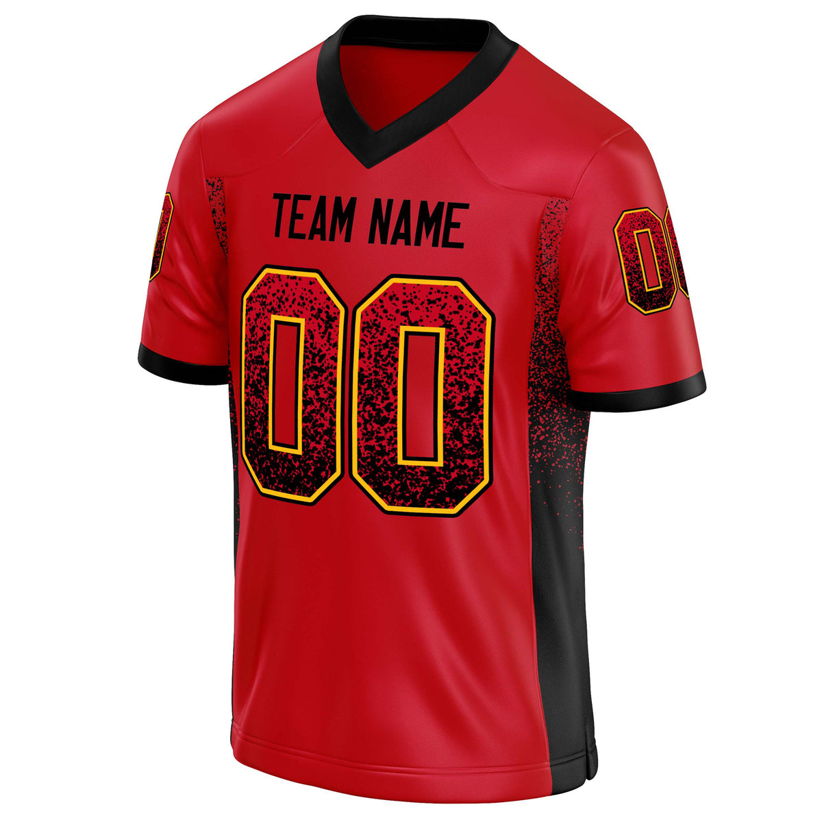 Custom Scarlet Navy Solid Colour Football Jersey