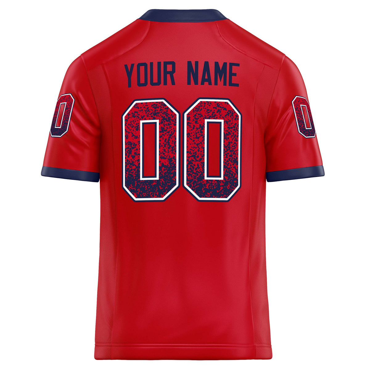 Custom Scarlet White Solid Colour Football Jersey