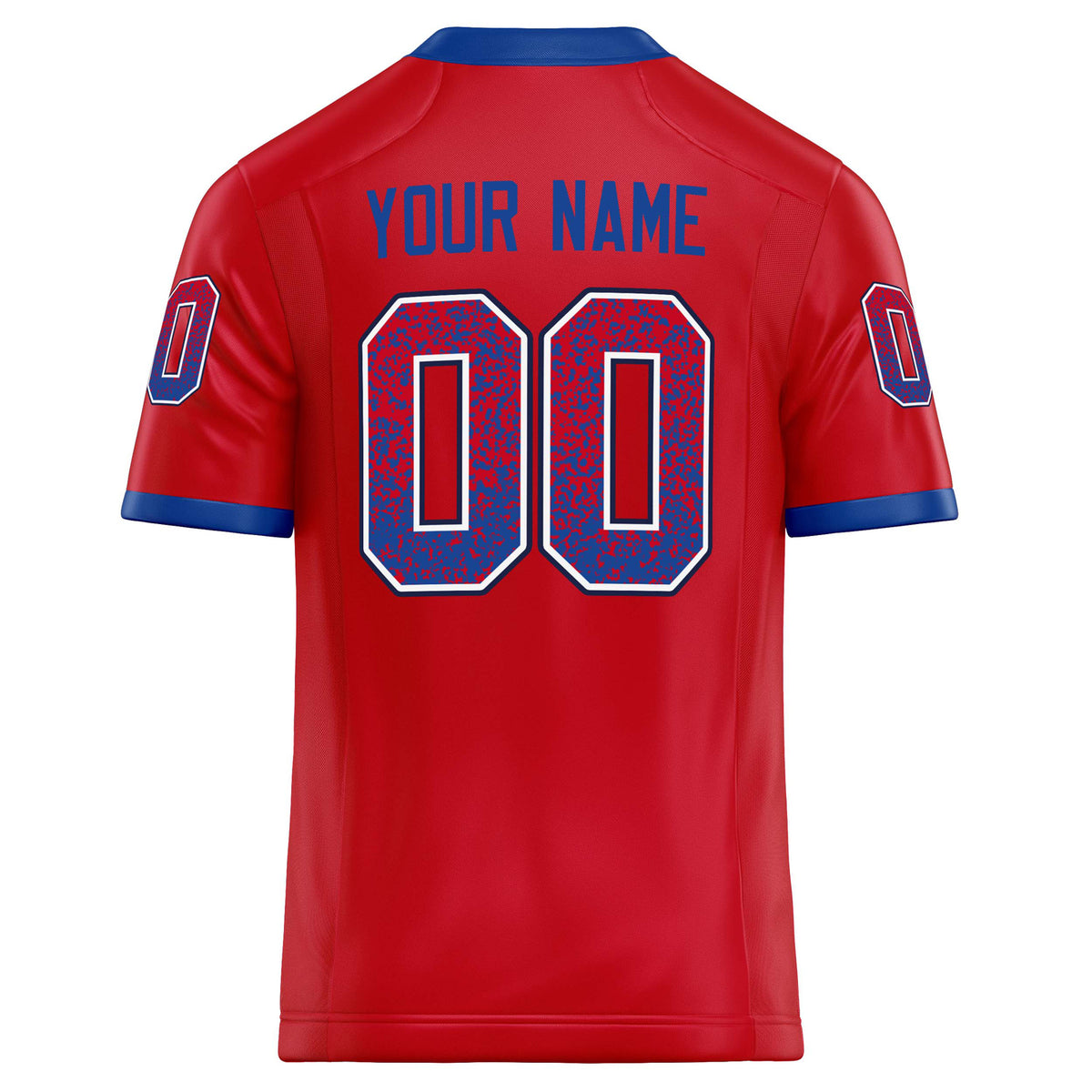 Custom Scarlet Royal Solid Colour Football Jersey