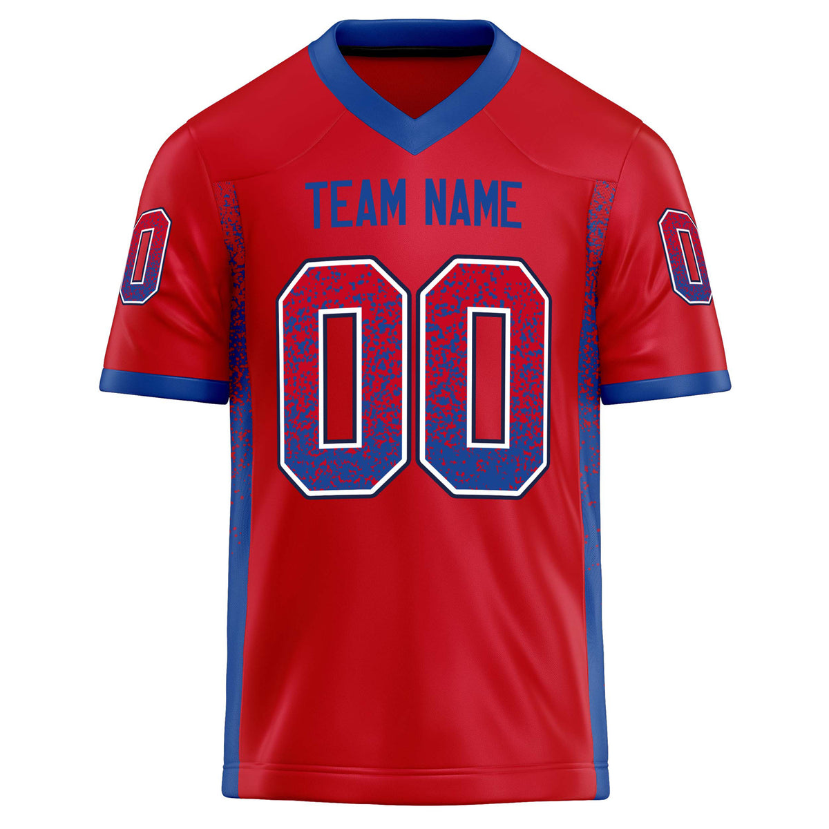 Custom Scarlet Royal Solid Colour Football Jersey