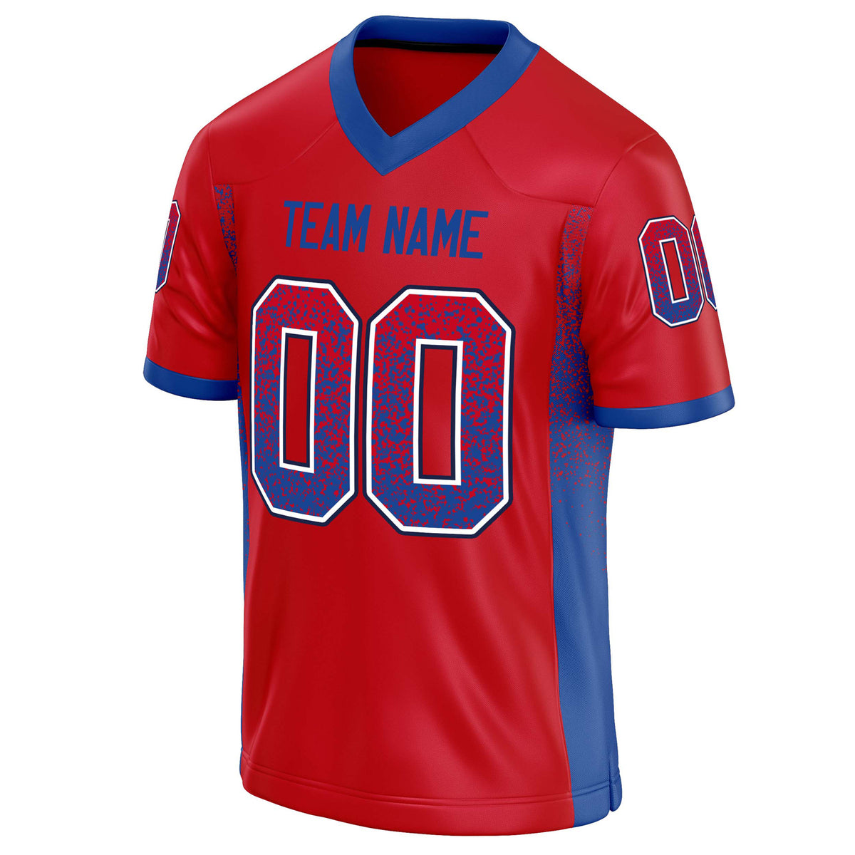 Custom Scarlet Royal Solid Colour Football Jersey