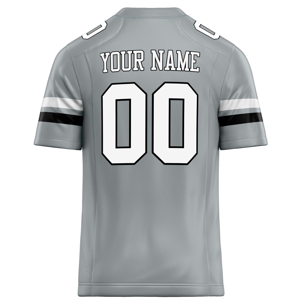 Custom Silver White Solid Colour Football Jersey