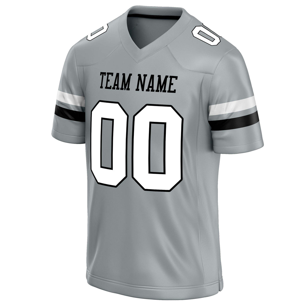 Custom Silver White Solid Colour Football Jersey