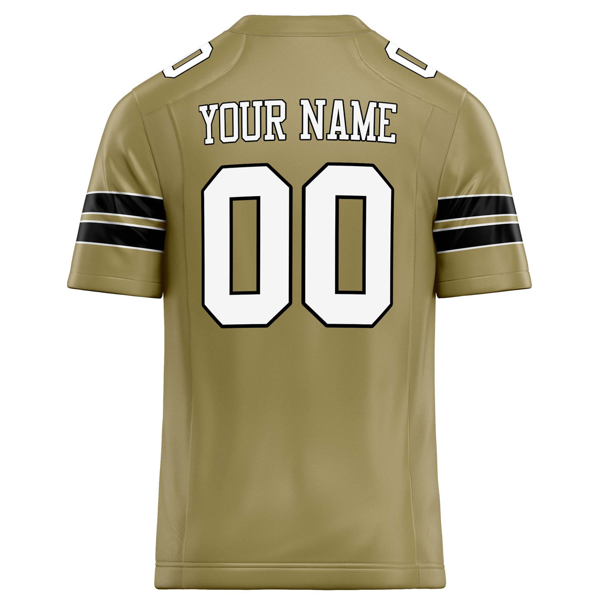 Custom Vegas Gold White Solid Colour Football Jersey