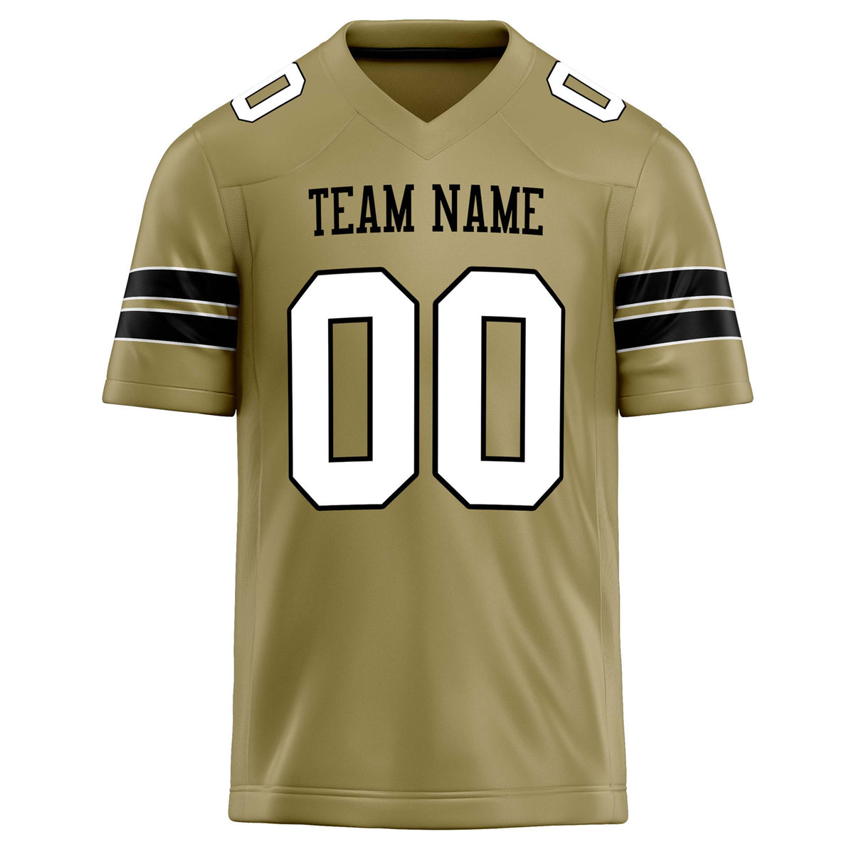 Custom Vegas Gold White Solid Colour Football Jersey