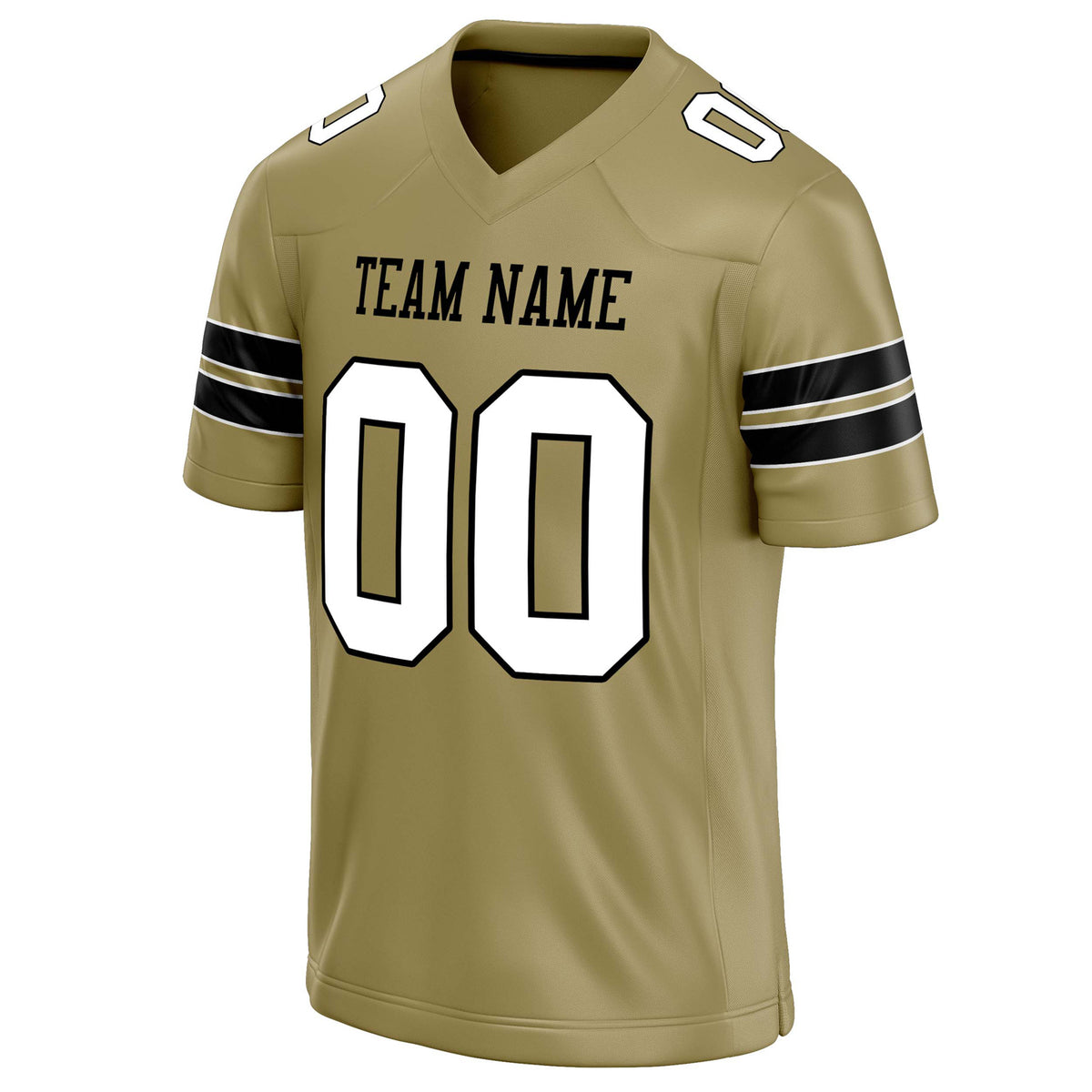 Custom Vegas Gold White Solid Colour Football Jersey