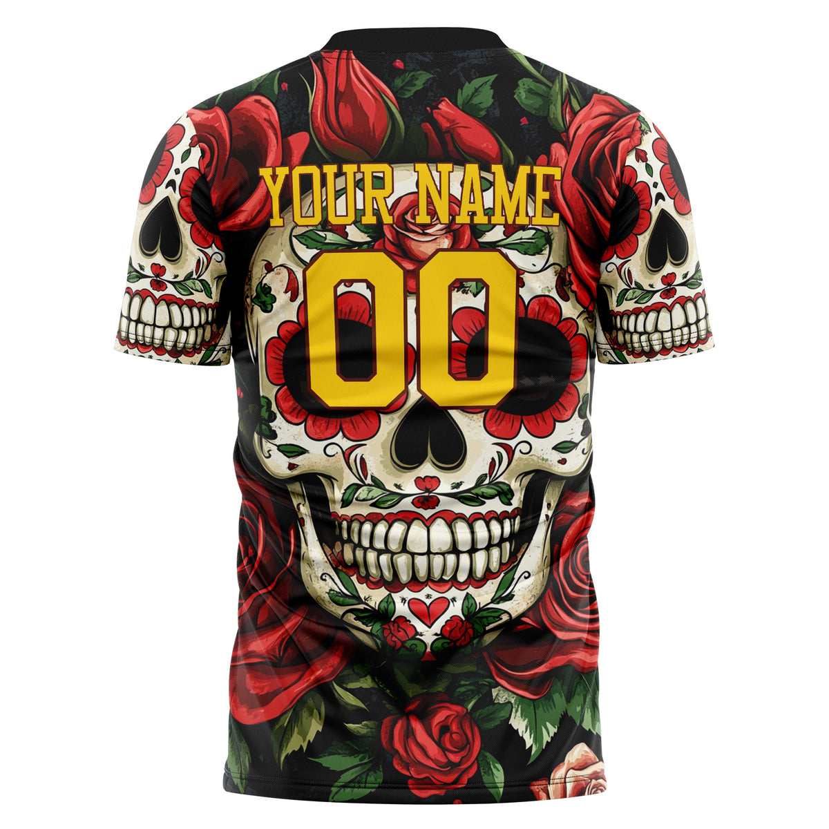 Custom Red Skull Soccer Jersey