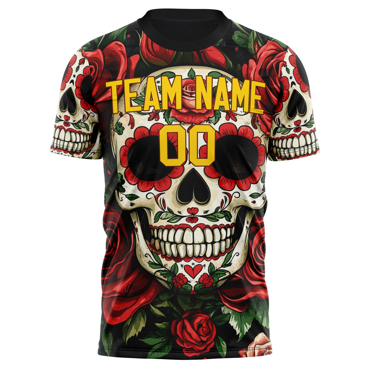 Custom Red Skull Soccer Jersey