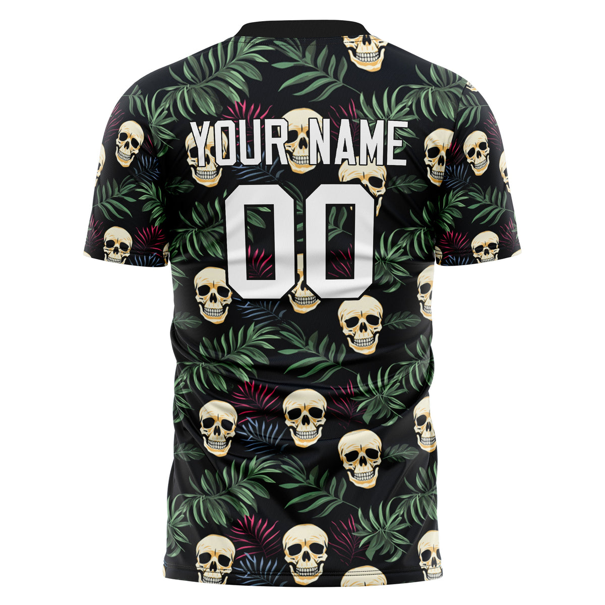 Custom Green Skull Soccer Jersey