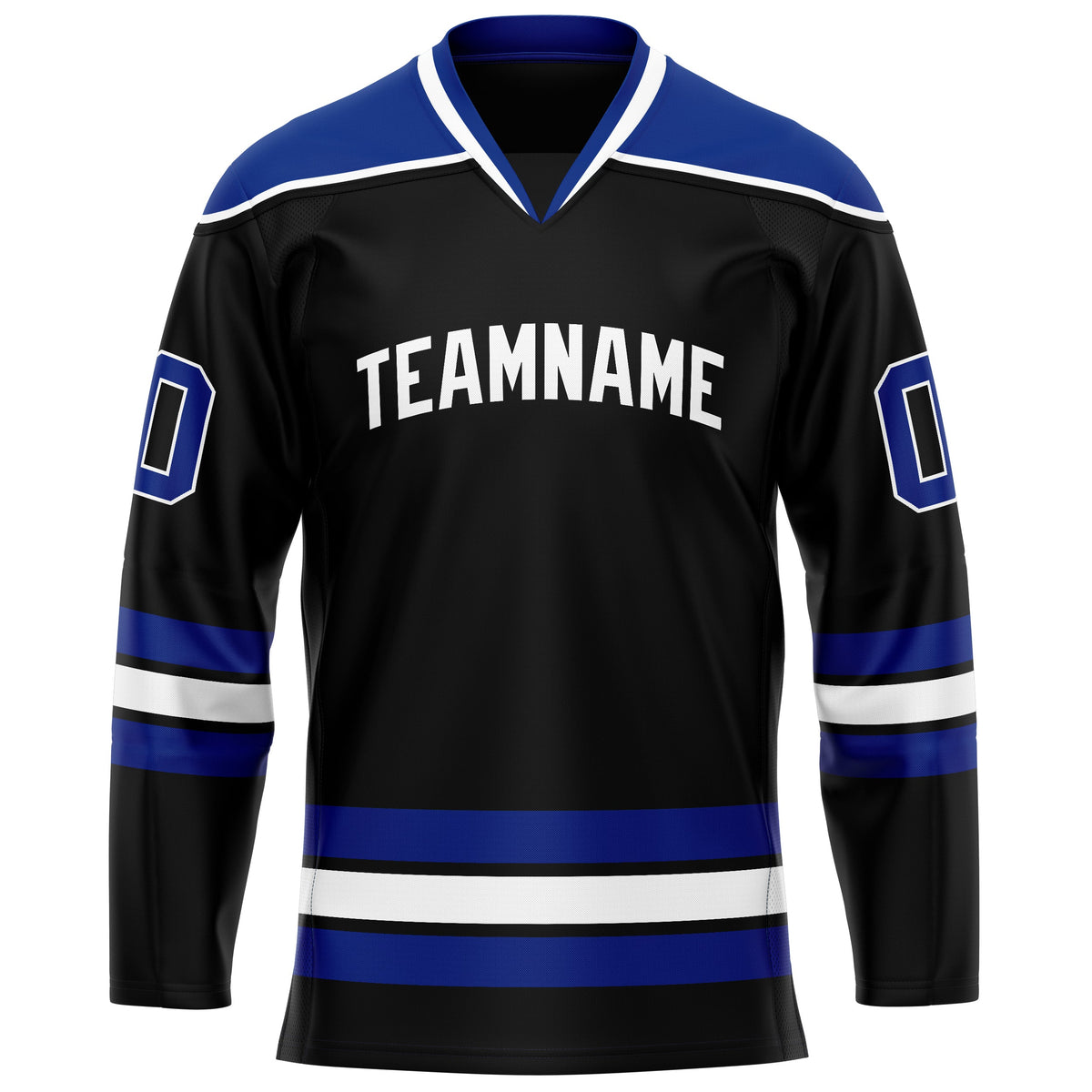 Custom Black Royal Solid Colour Hockey Jersey