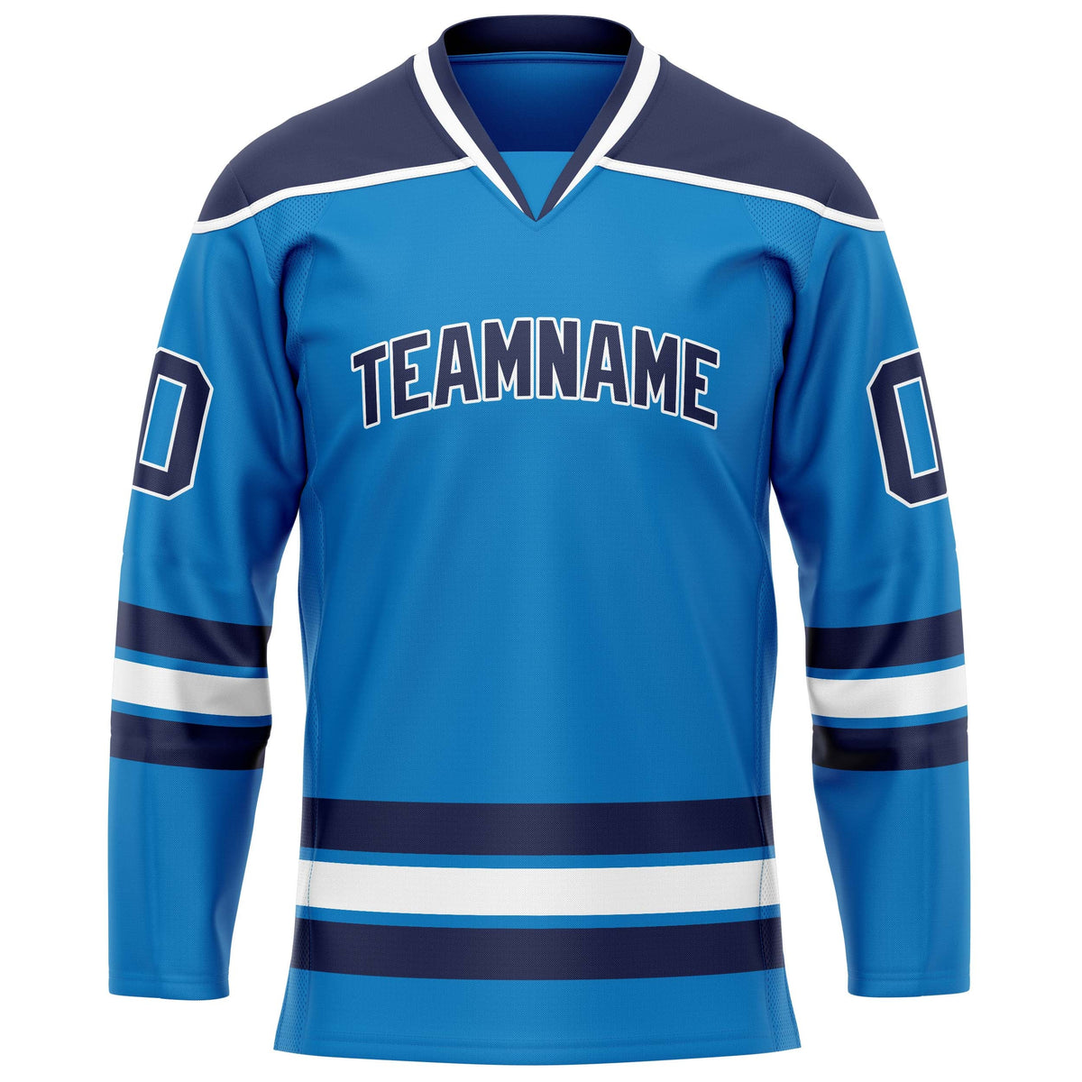 Custom Blue Navy Solid Colour Hockey Jersey