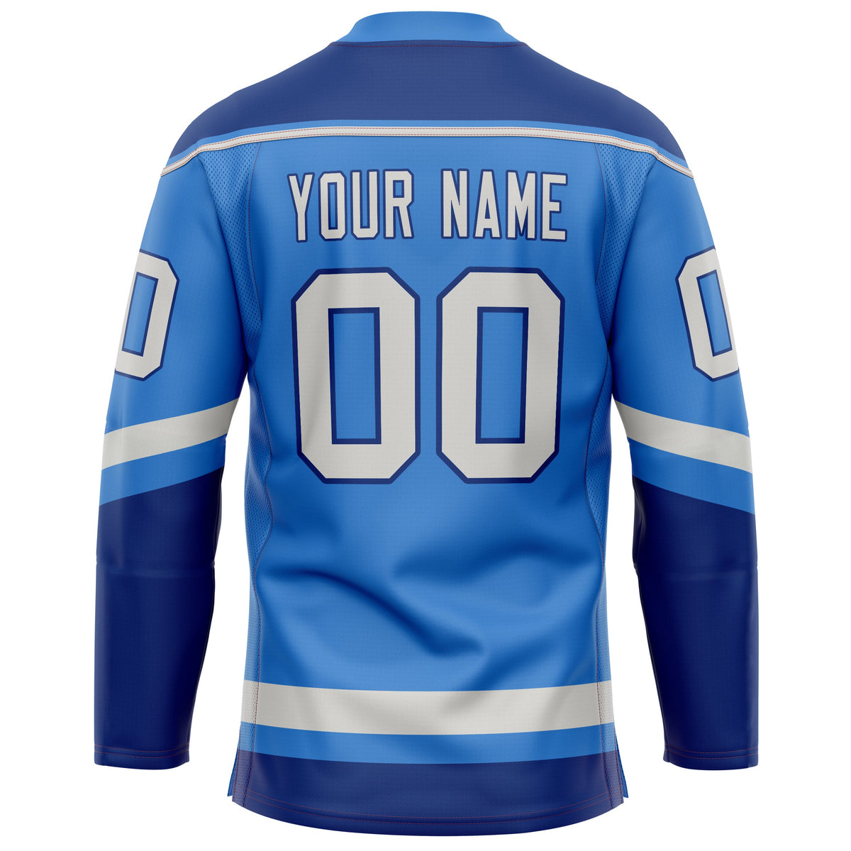 Custom Electric Blue Navy Solid Colour Hockey Jersey