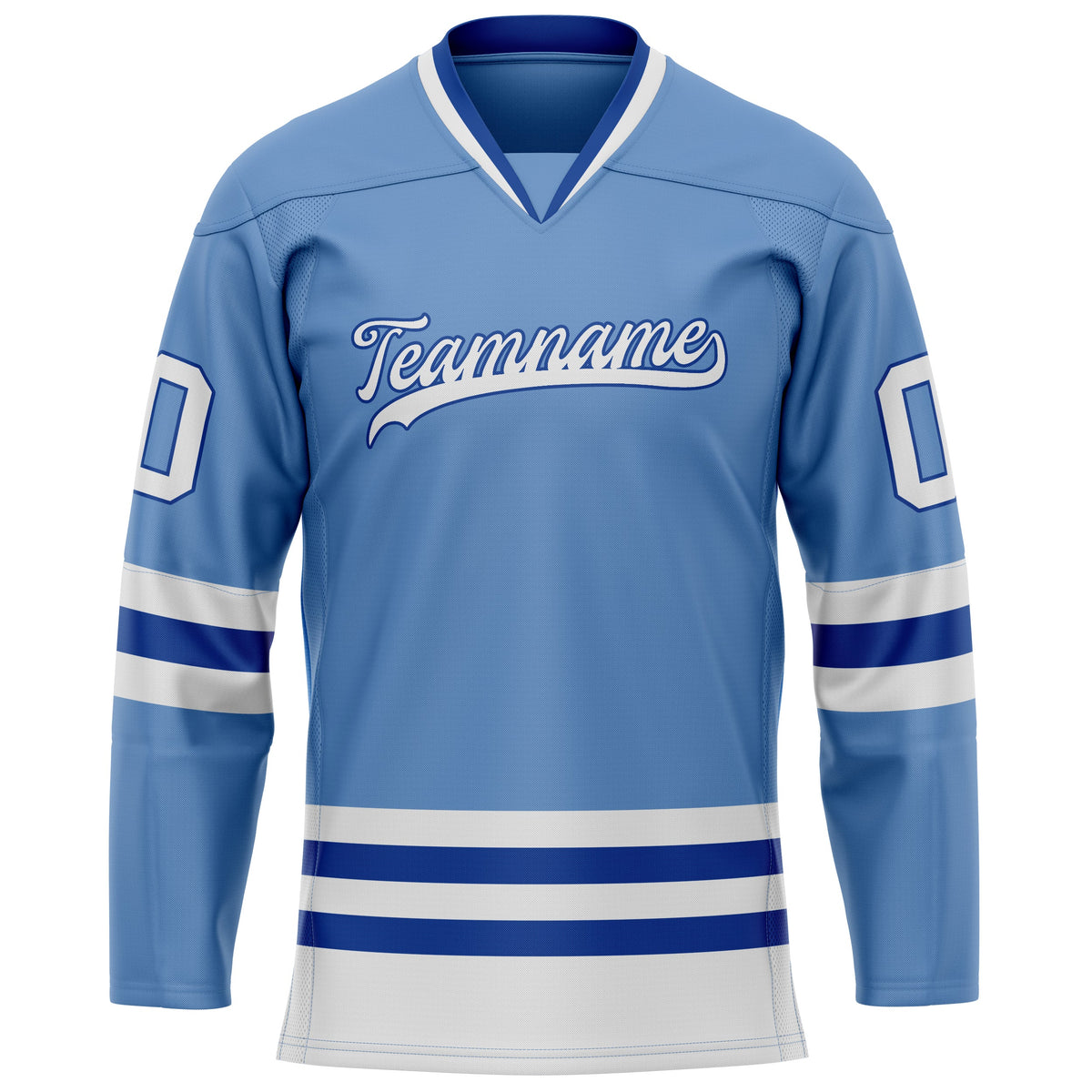 Custom Light Blue Royal Solid Colour Hockey Jersey