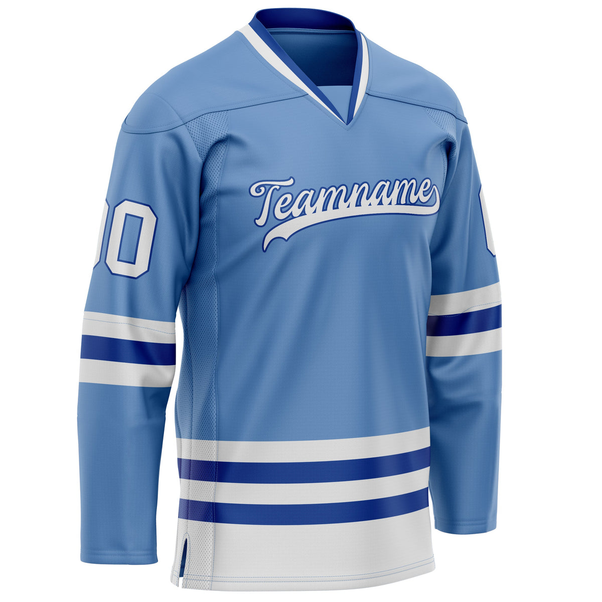 Custom Light Blue Royal Solid Colour Hockey Jersey