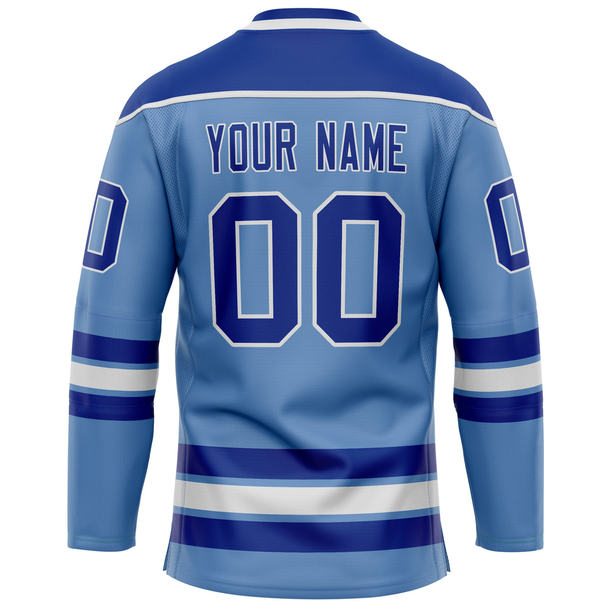 Custom Light Blue Royal Solid Colour Hockey Jersey