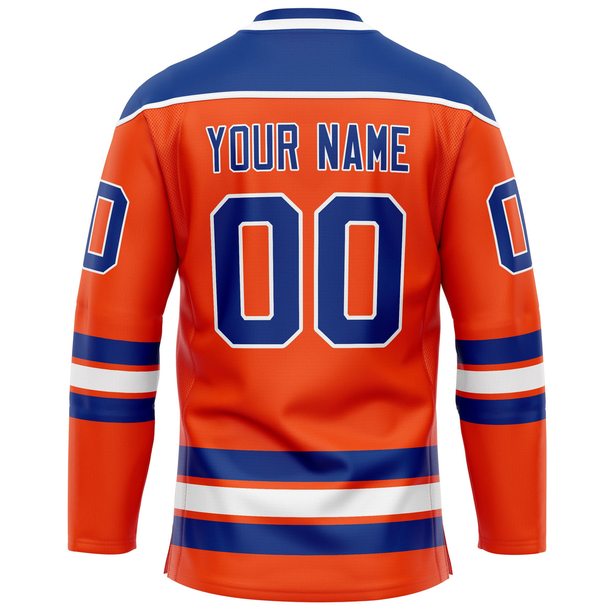 Custom Orange Royal Solid Colour Hockey Jersey