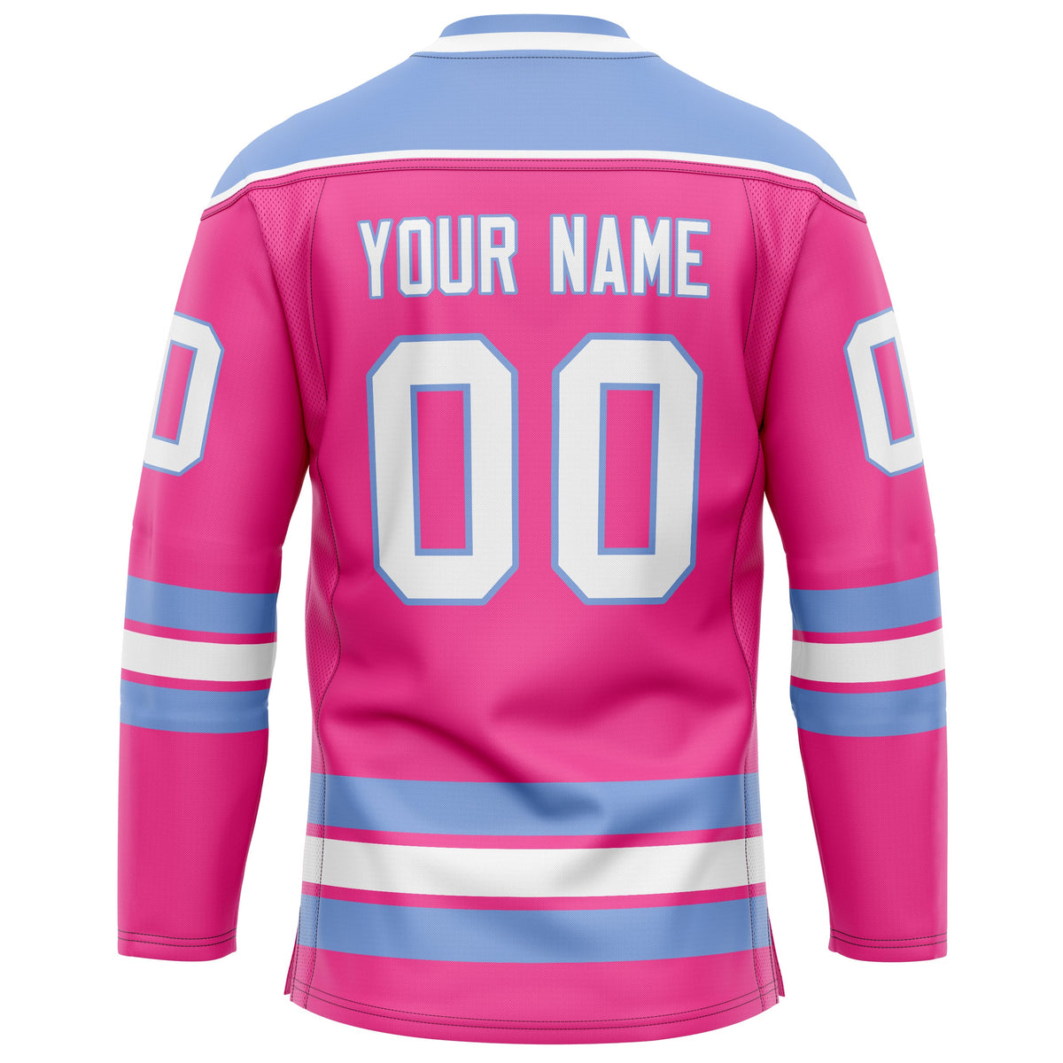 Custom Pink Purple Solid Colour Hockey Jersey