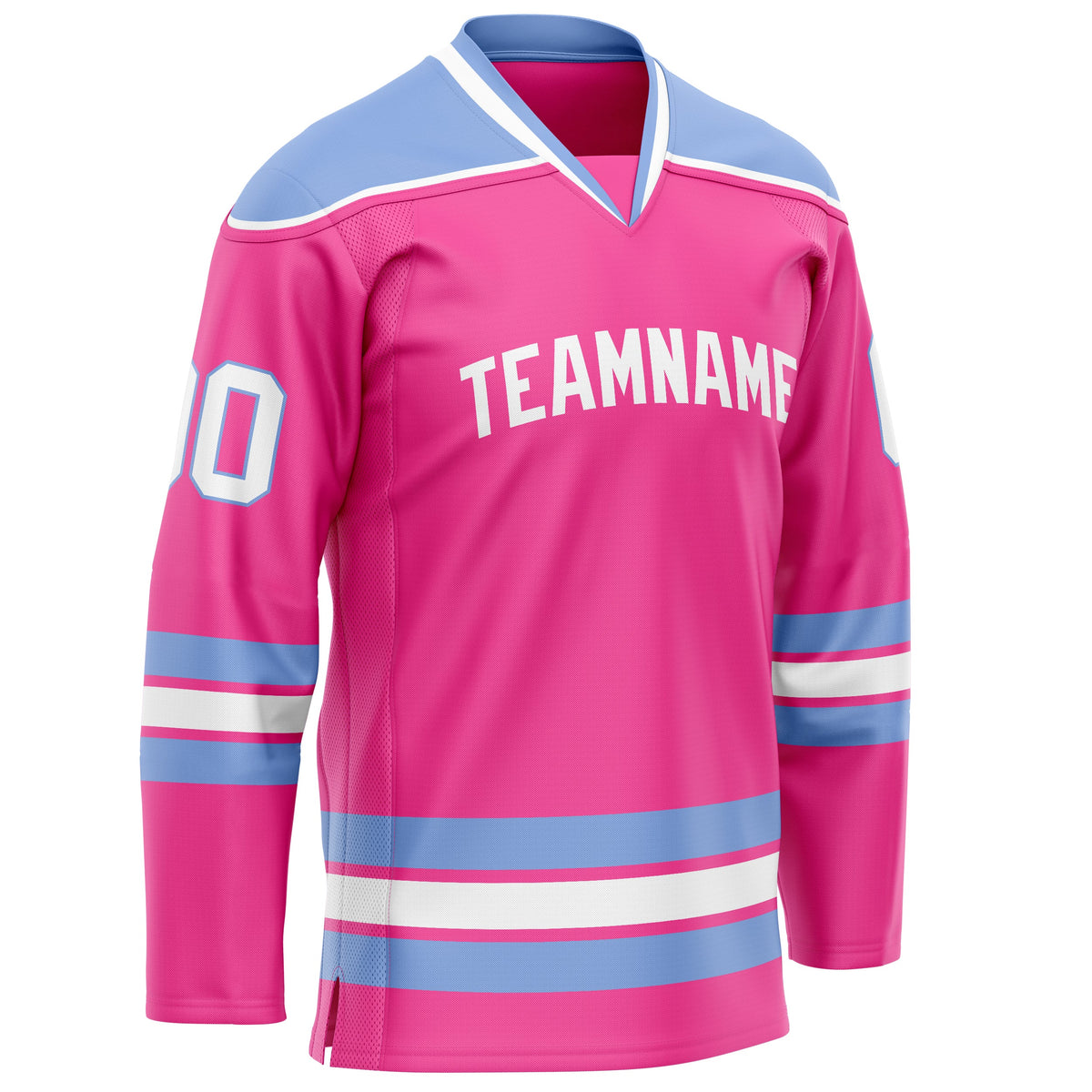 Custom Pink Purple Solid Colour Hockey Jersey