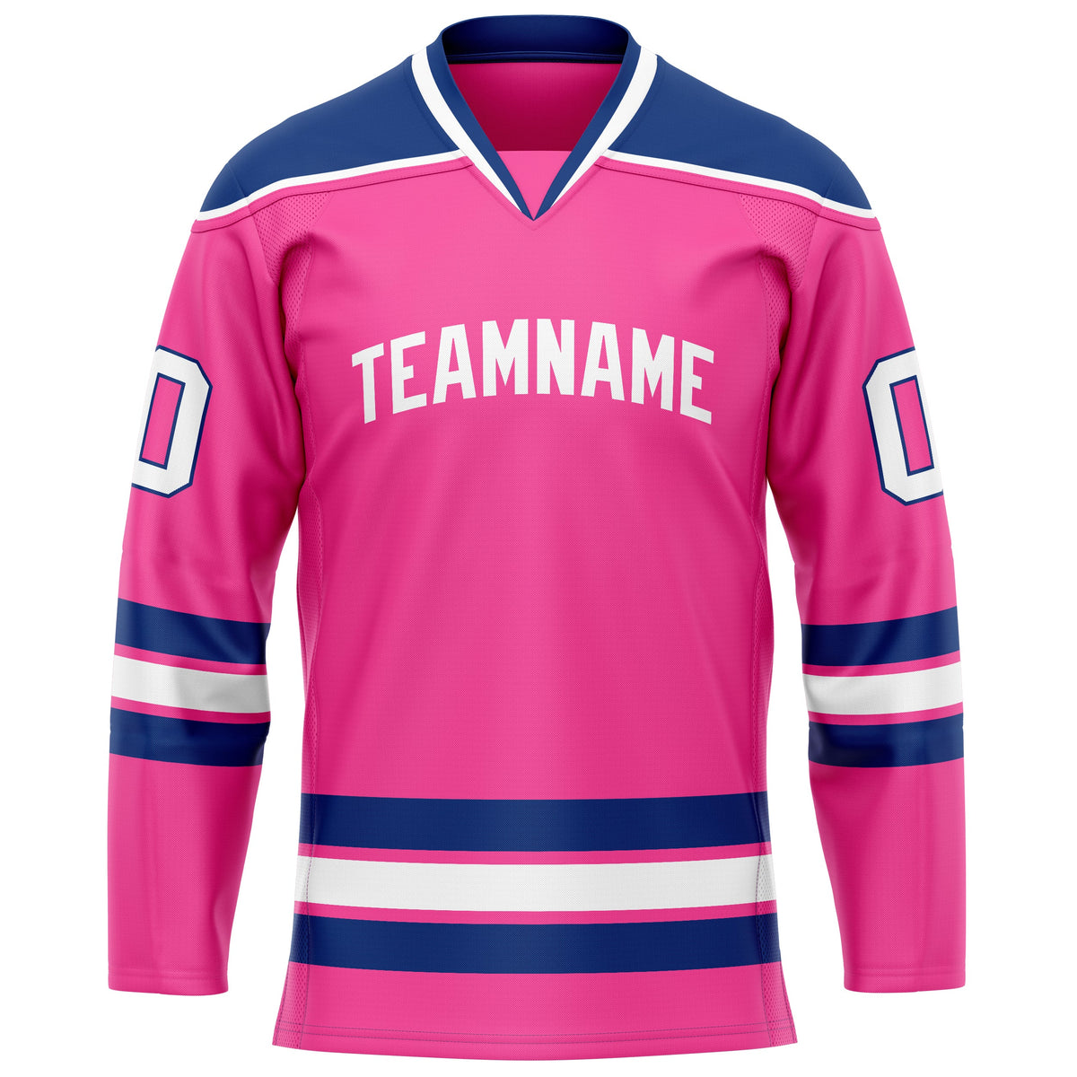 Custom Pink Royal Solid Colour Hockey Jersey